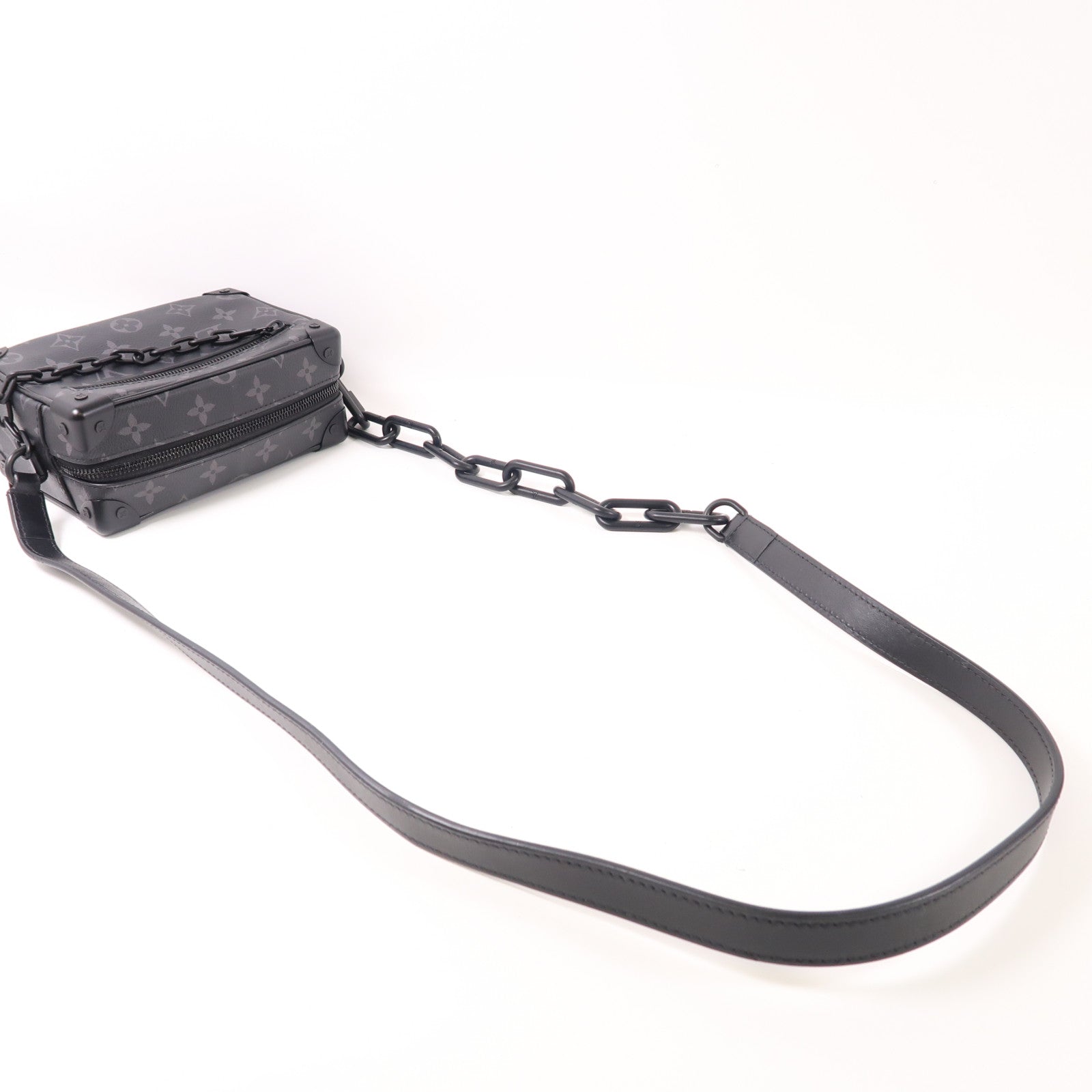 LOUIS VUITTON Monogram Eclipse Mini Soft Trunk肩背袋