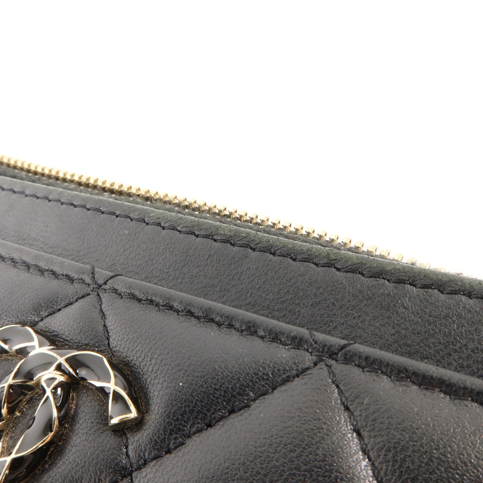 CHANEL 羊皮皮革Card Case金扣卡片套