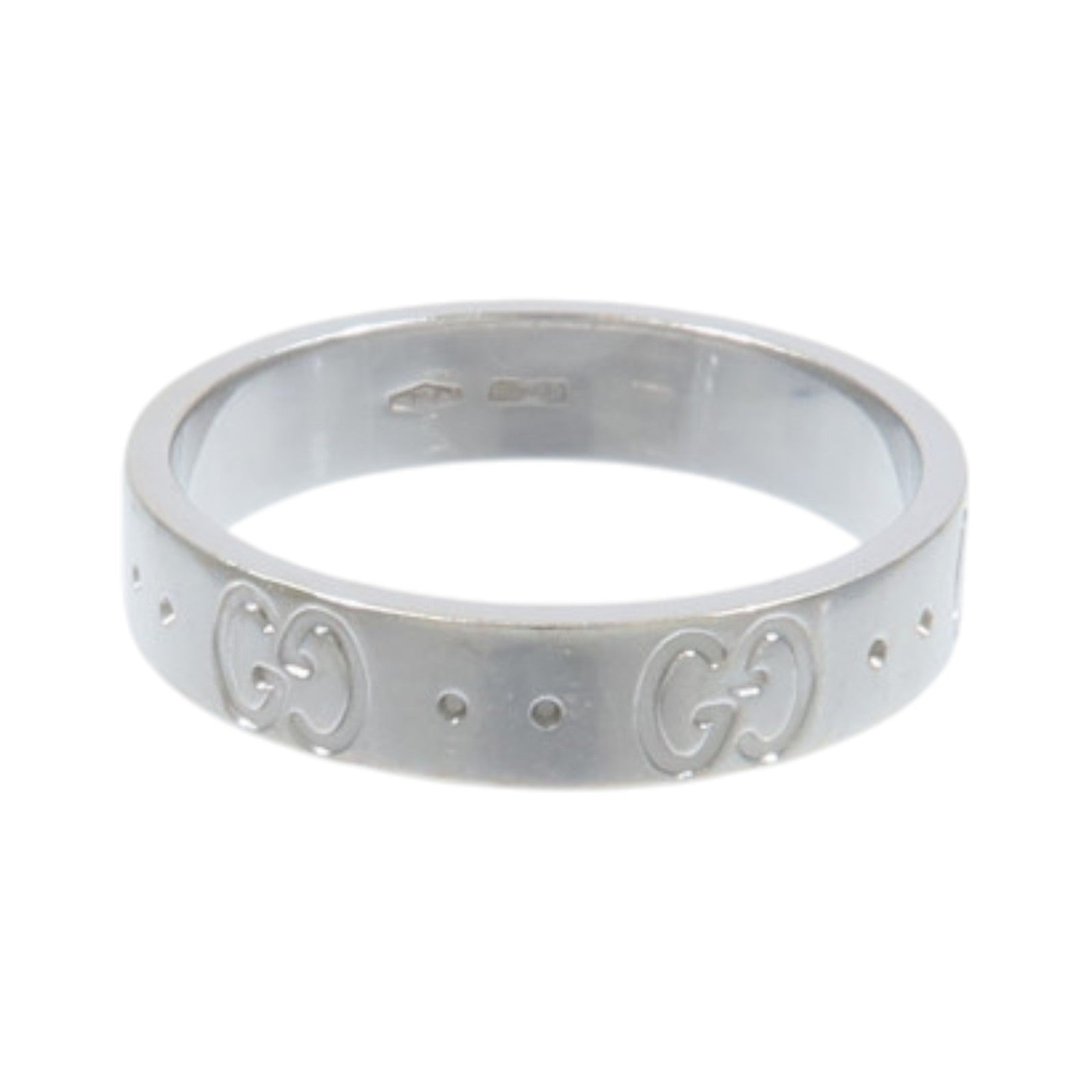 GUCCI 18K白金Icon Ring戒指