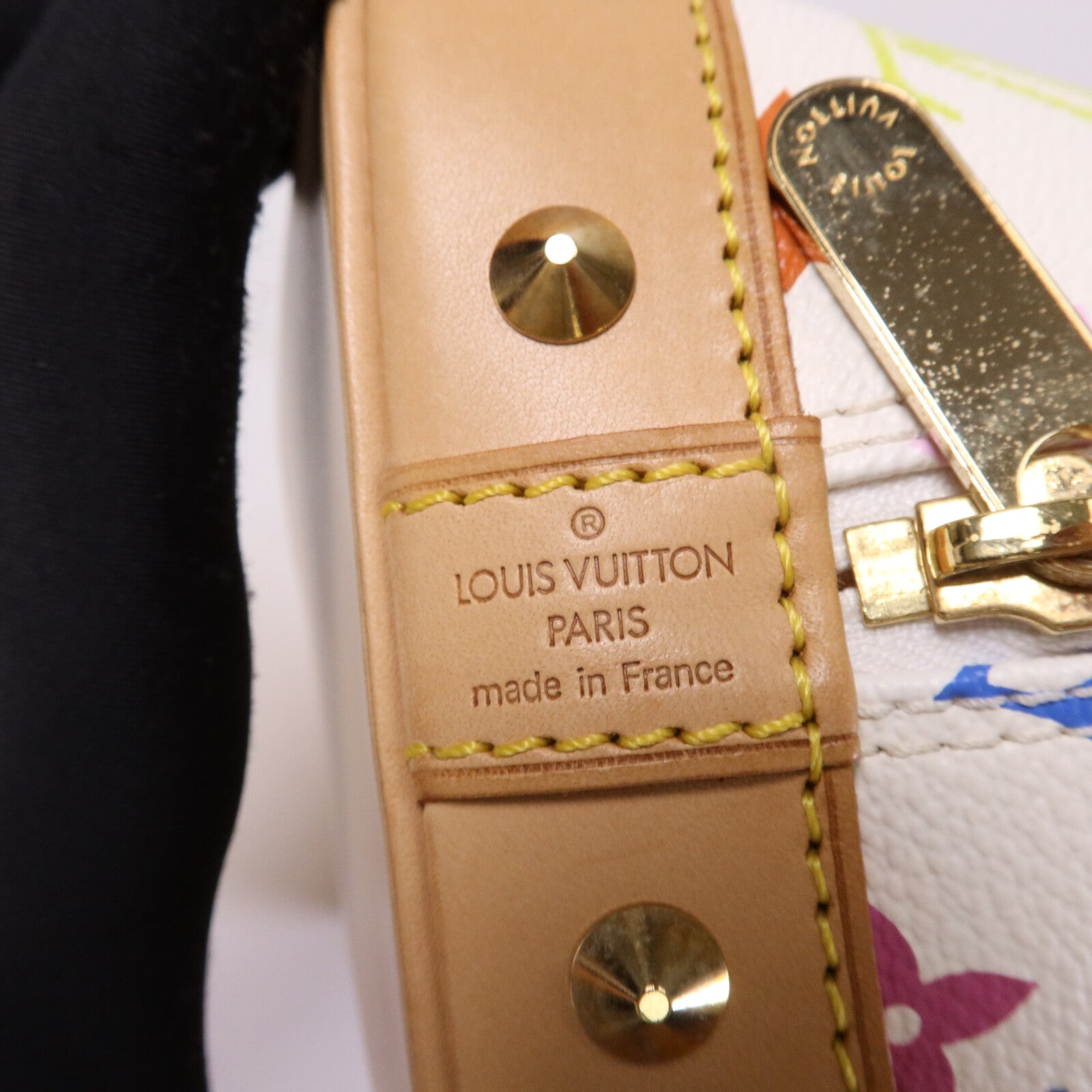 LOUIS VUITTON Monogram Multicolore Alma金扣手挽袋