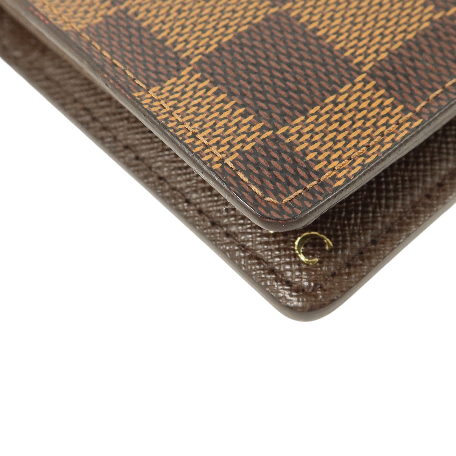 LOUIS VUITTON Damier Ebene Brazza長錢包