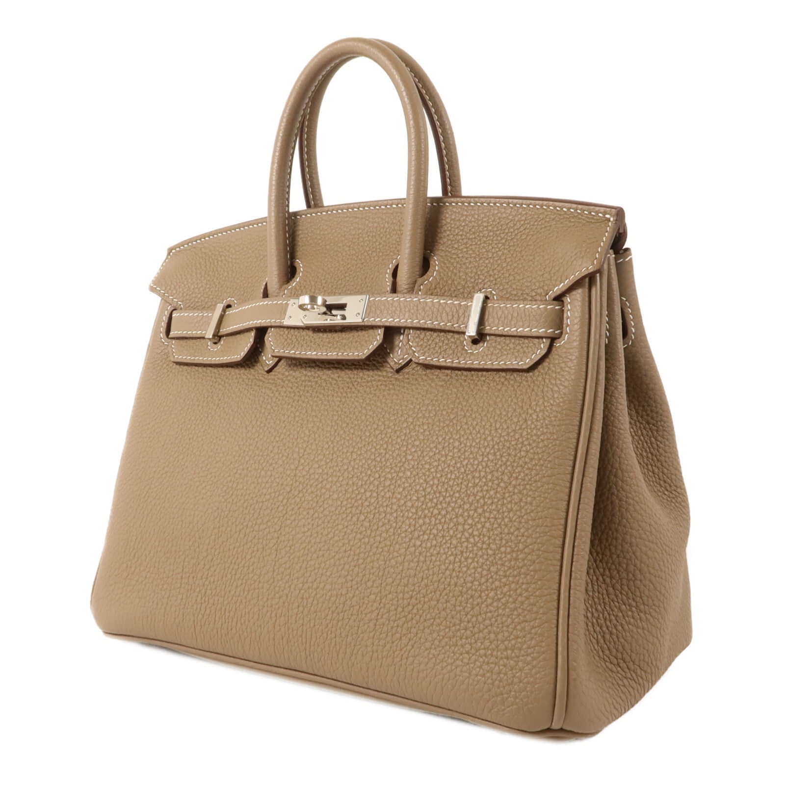 HERMES Togo皮革Birkin 25手挽袋Etoupe