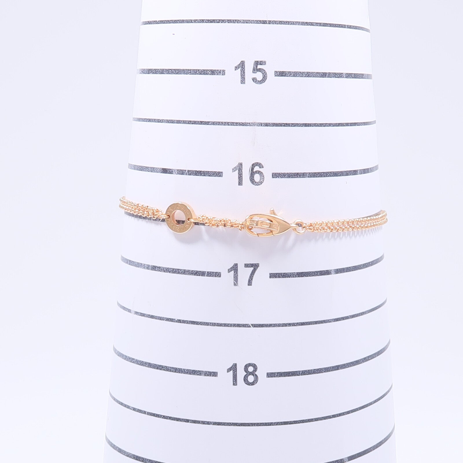 BVLGARI 18K玫瑰金Cuore Bracelet珍珠母貝/鑽石手鏈