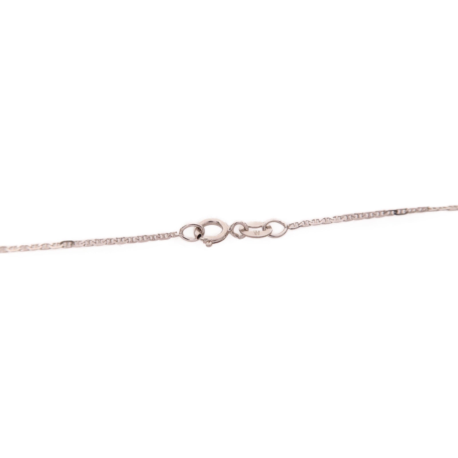 Jewelry Ruby Necklace 2.3g 18K White Gold