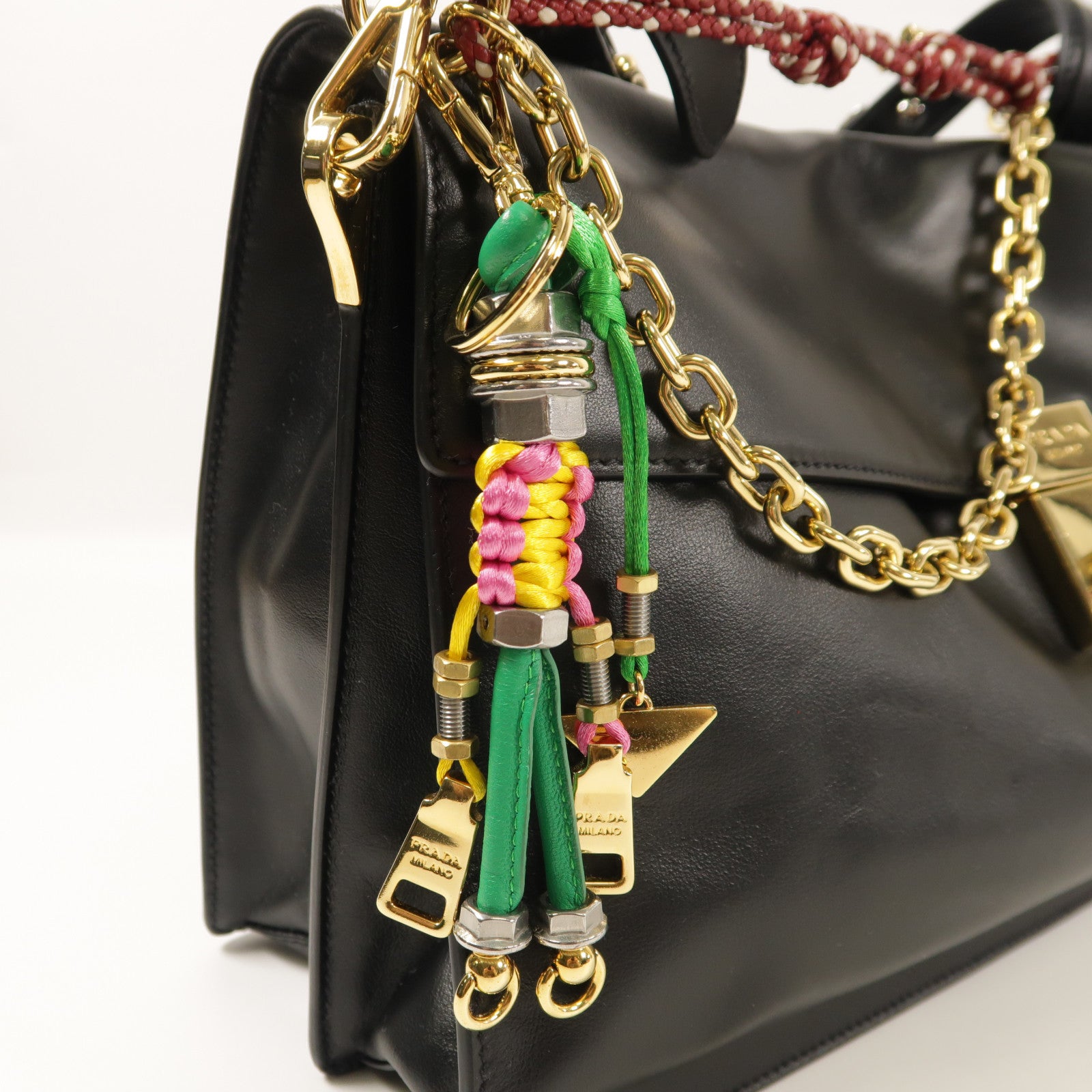 PRADA 牛皮皮革Soft Sound Large肩背袋