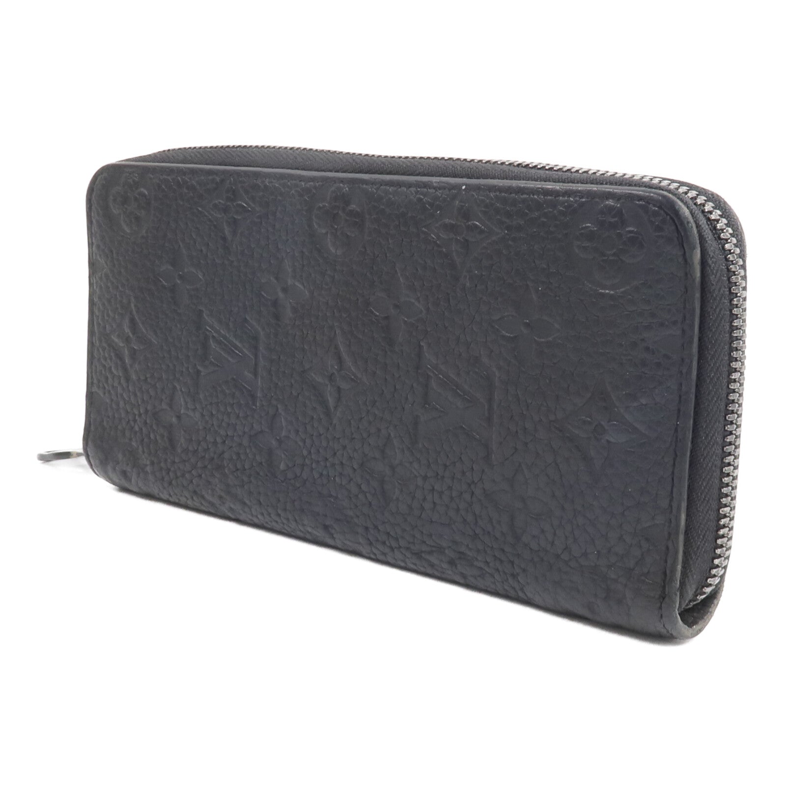 LOUIS VUITTON Monogram Taurillon Zip Vertical Wallet長錢包