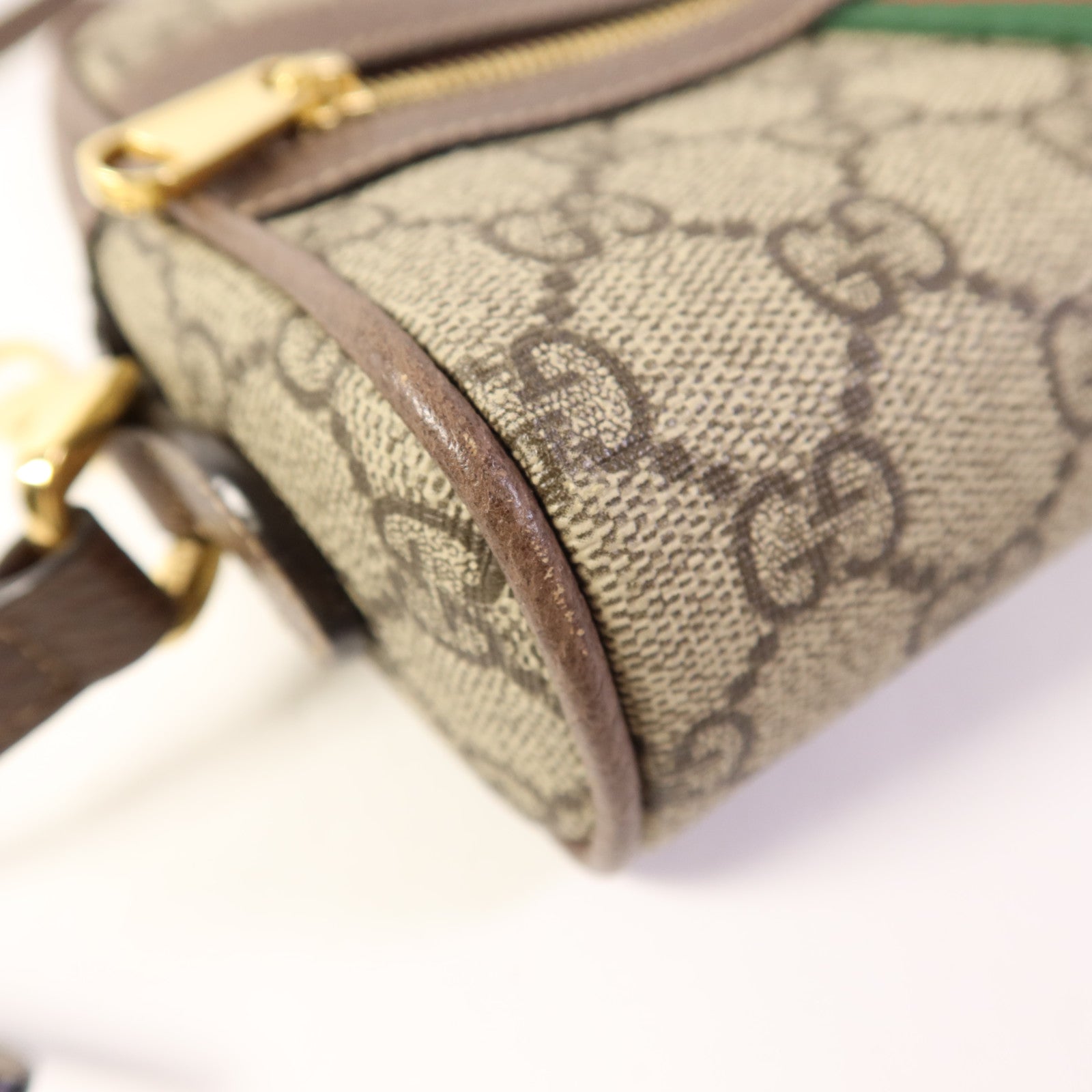GUCCI 塗層帆布Ophidia GG Supreme Mini Bag金扣肩背袋