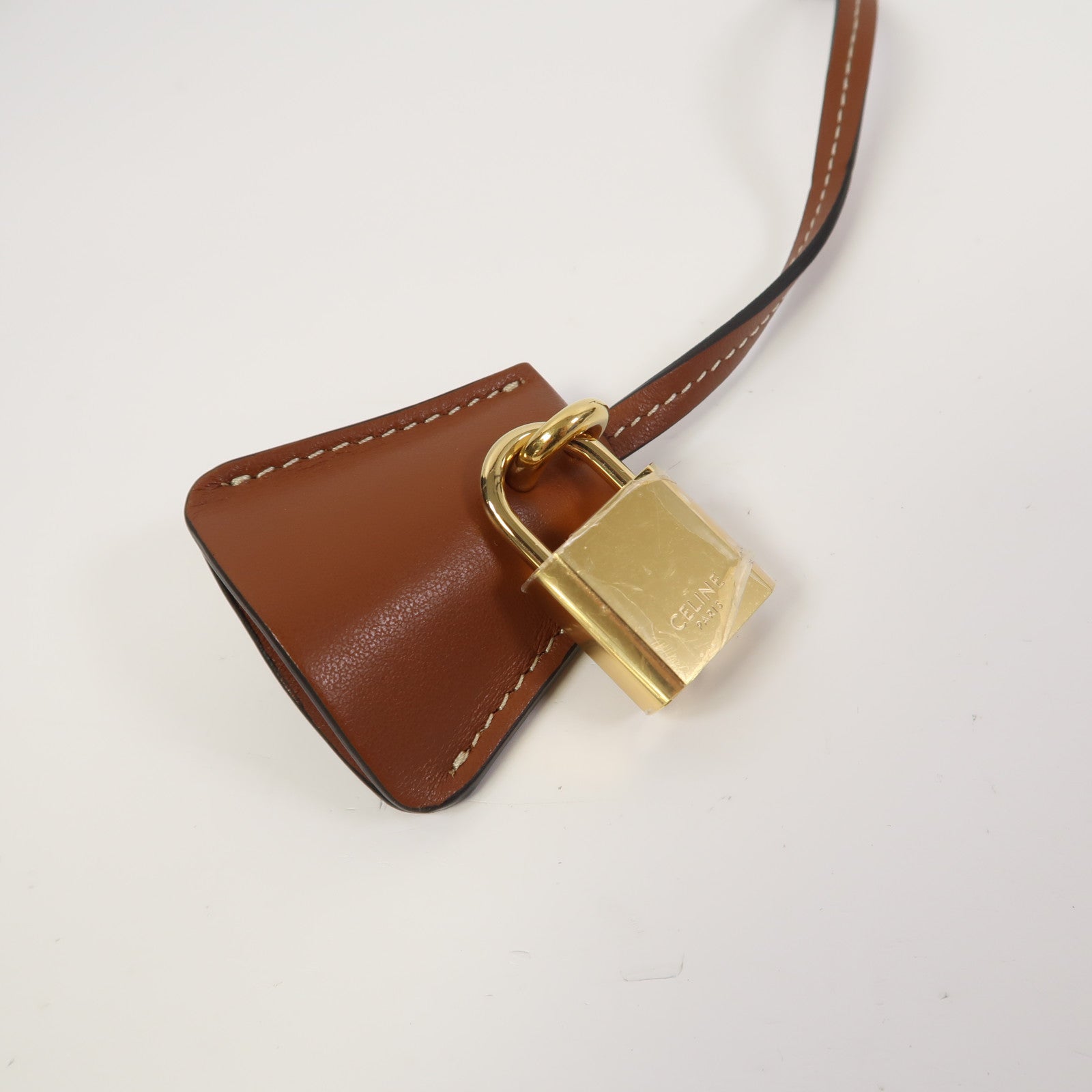 CELINE 塗層帆布Cabas 16金扣肩背袋啡色