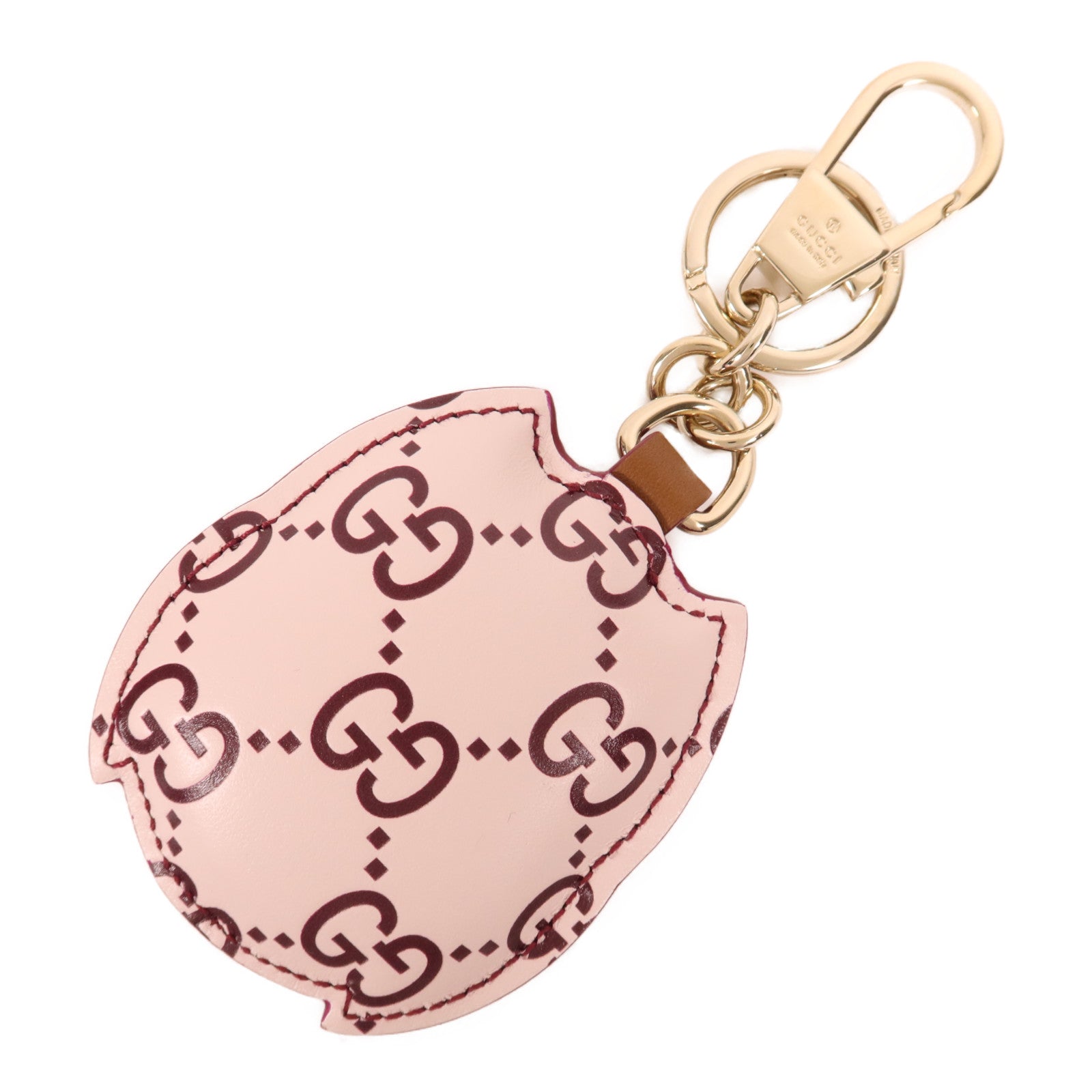 GUCCI 牛皮皮革Owl-Shaped Bag Charm銀扣掛飾