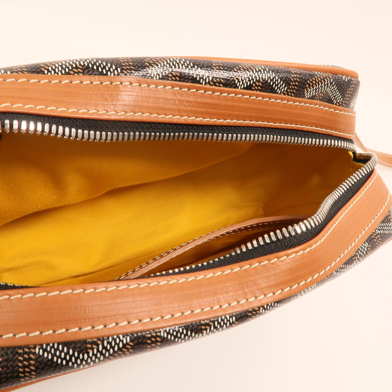 GOYARD 塗層帆布Cap Vert PM銀扣肩背袋