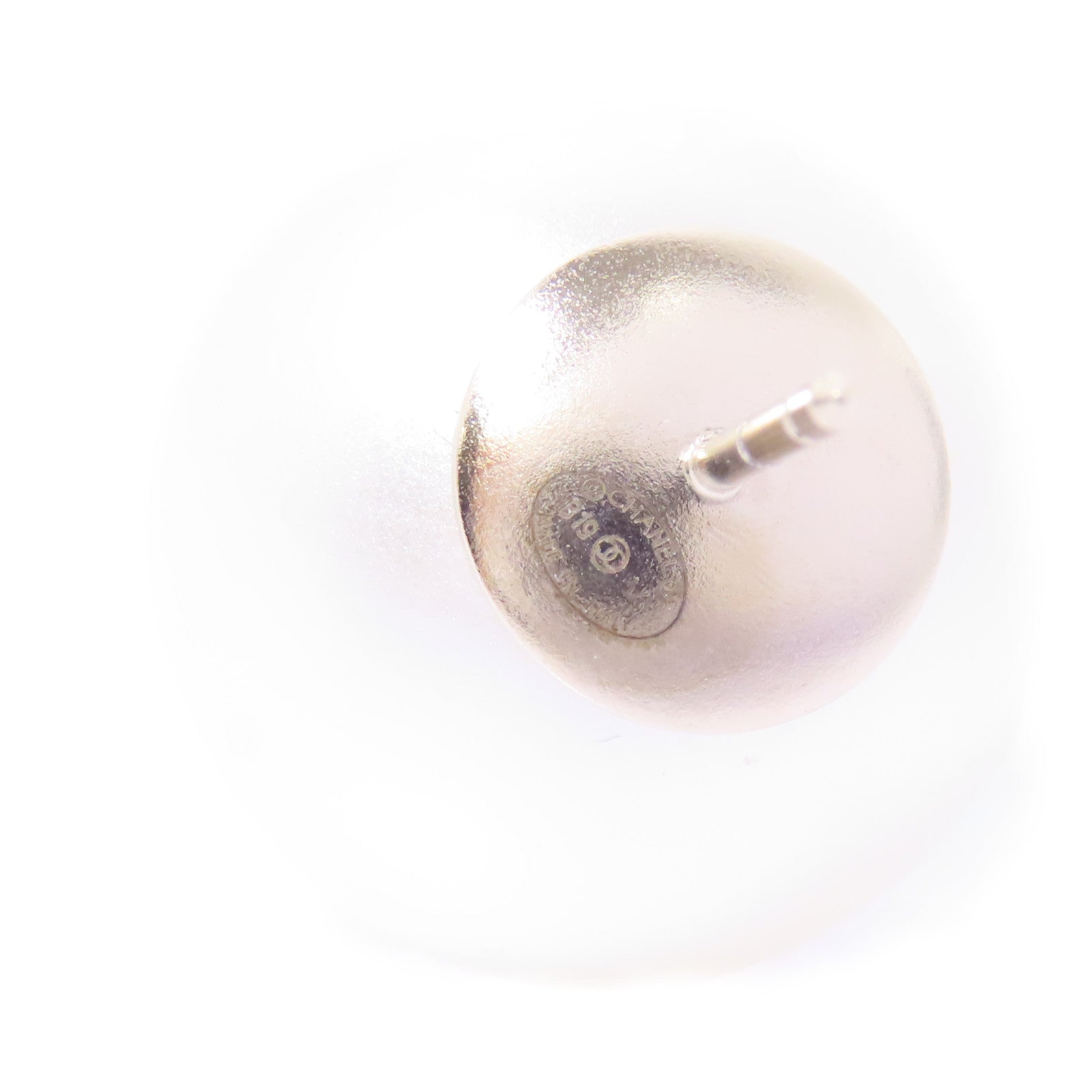 CHANEL PVC/金屬Earrings耳環白色/金色