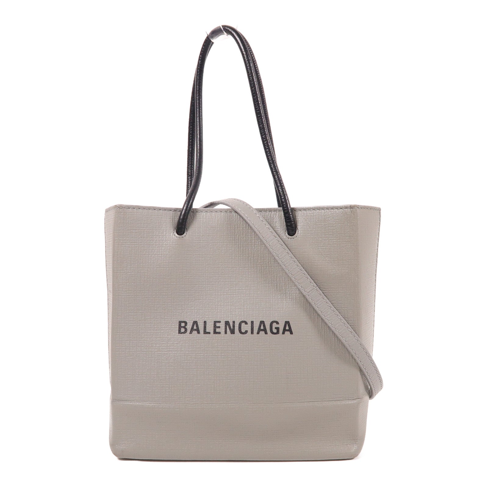 BALENCIAGA 牛皮皮革2 Way Shoulder銀扣手挽肩背兩用袋