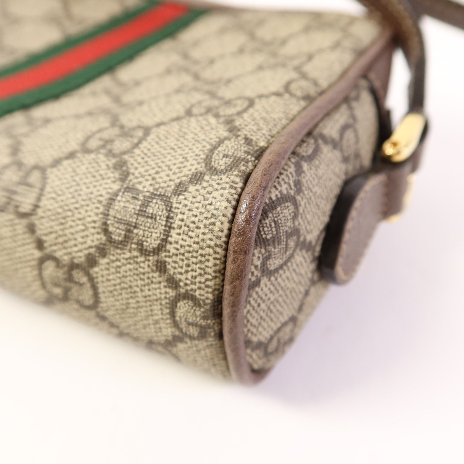 GUCCI 塗層帆布Ophidia GG Supreme Mini Bag金扣肩背袋