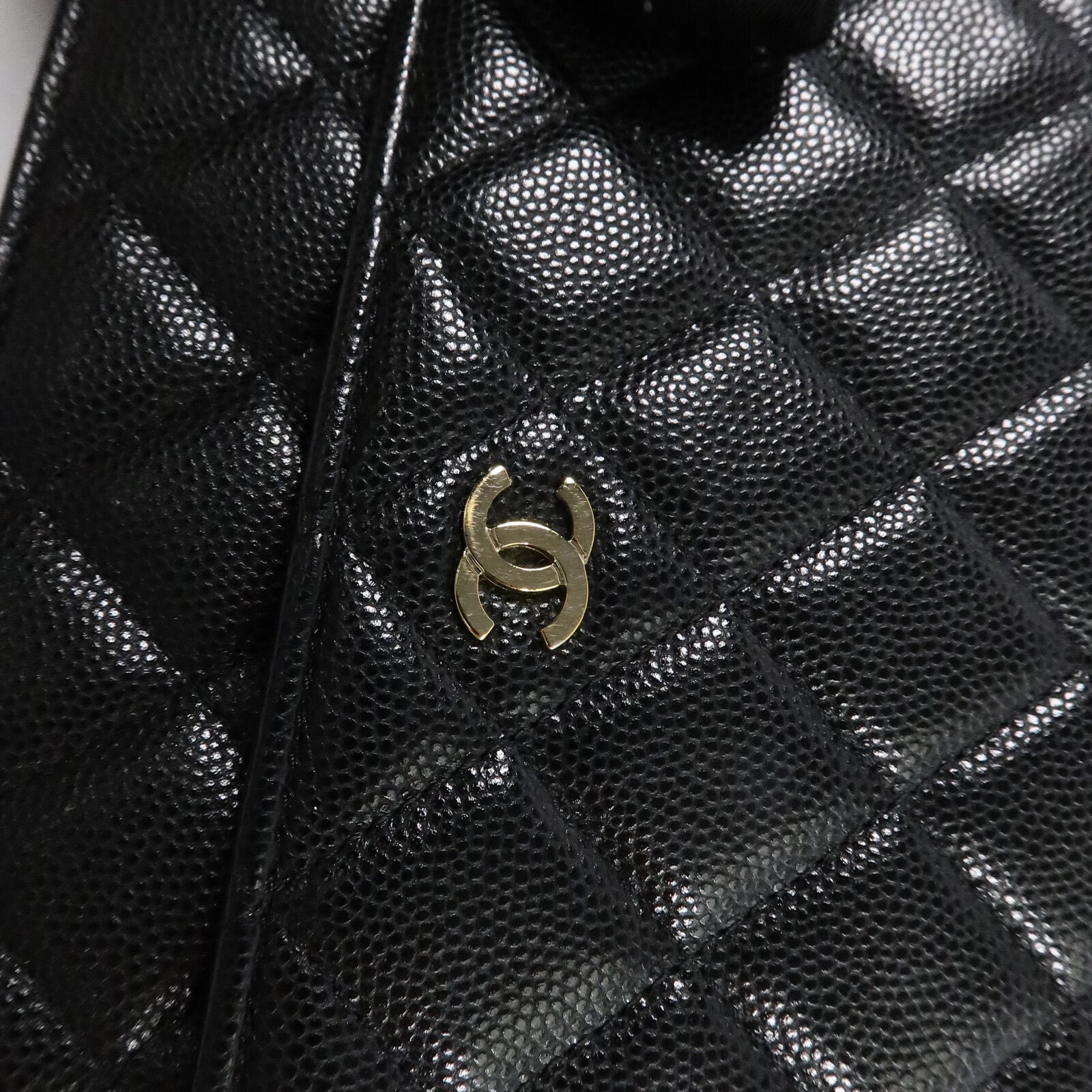 CHANEL 牛皮皮革Square Wallet On Chain鏈帶肩背袋
