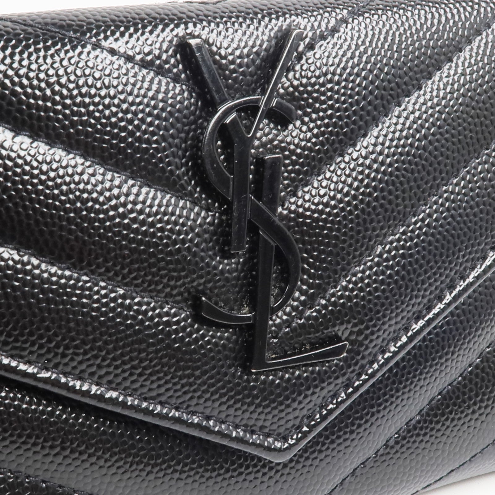 YVES SAINT LAURENT 牛皮皮革Small Envelope Wallet錢包