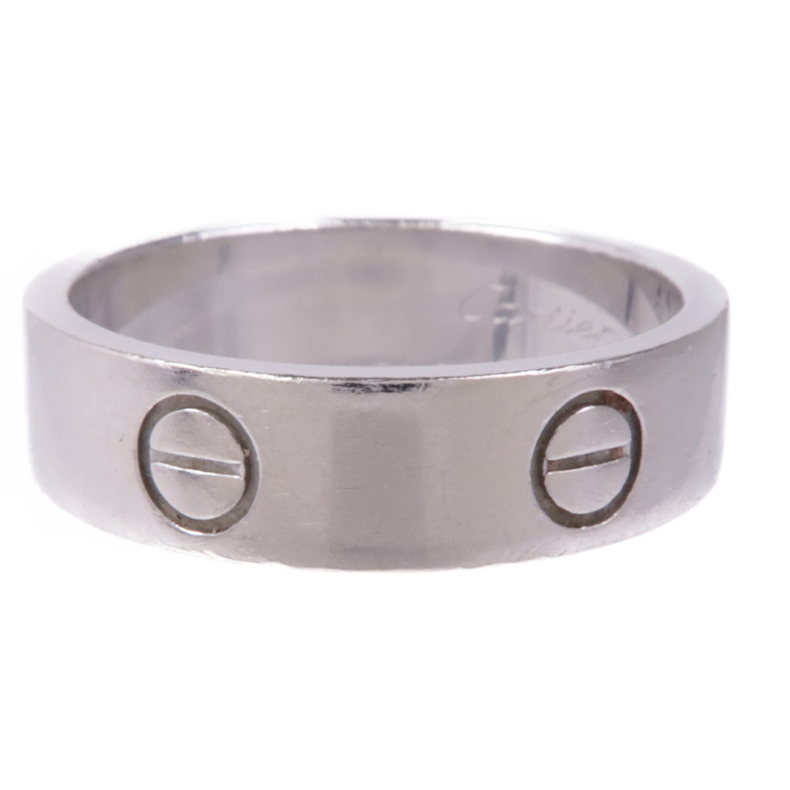 CARTIER 18K白金Love Ring戒指Cartier#58/US#8.25