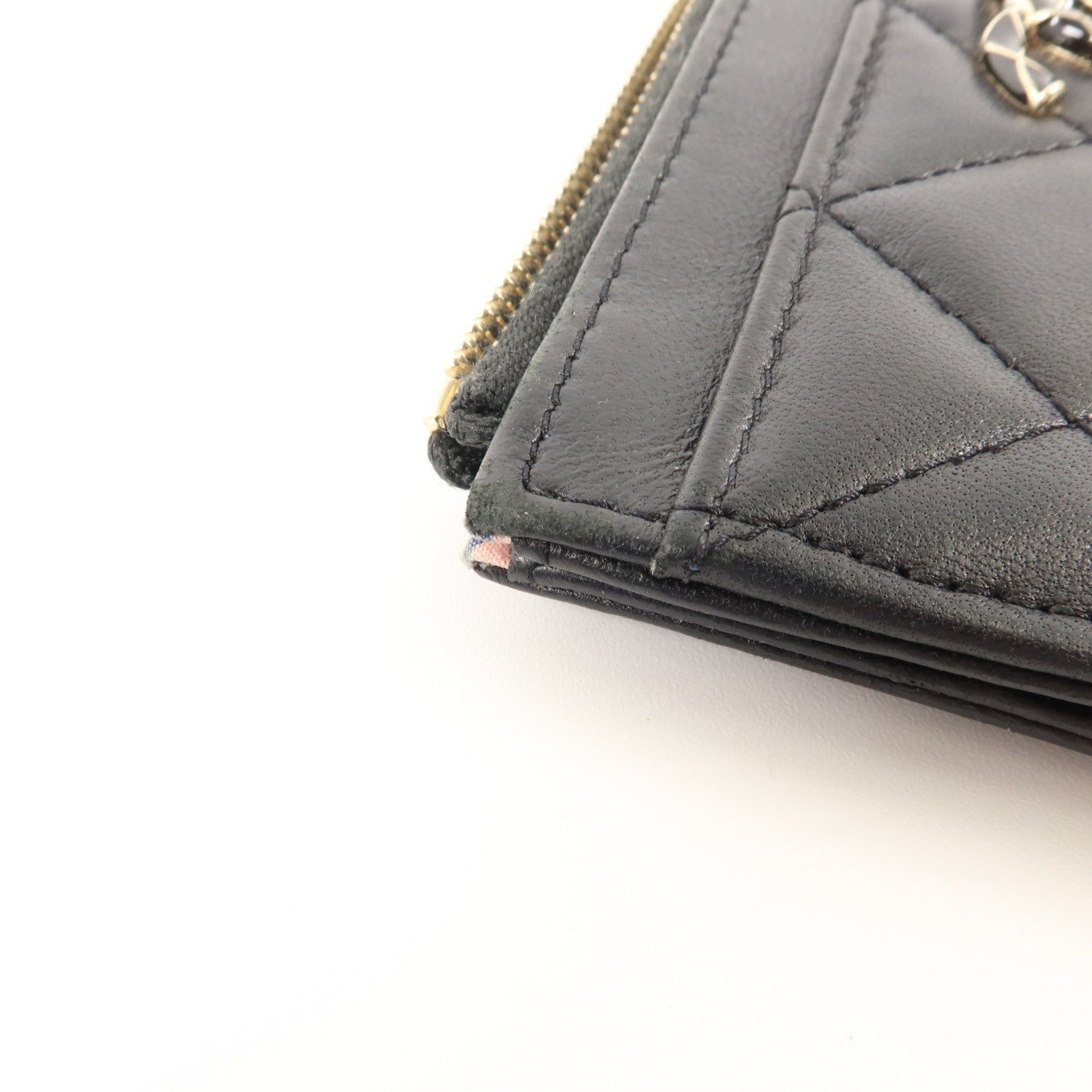 CHANEL 羊皮皮革Card Case金扣卡片套