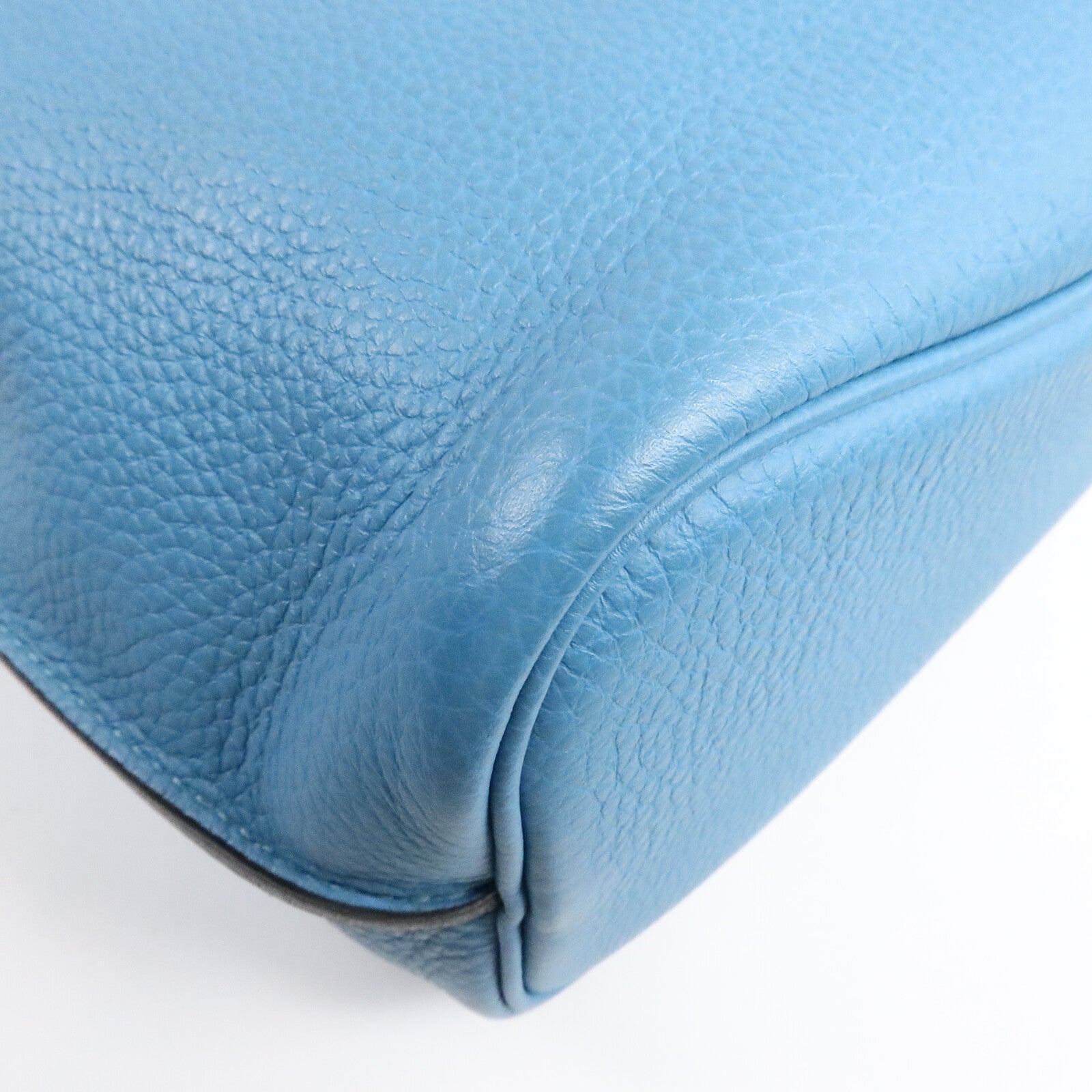 HERMES Clemence皮革So Kelly 22肩背袋Turquoise