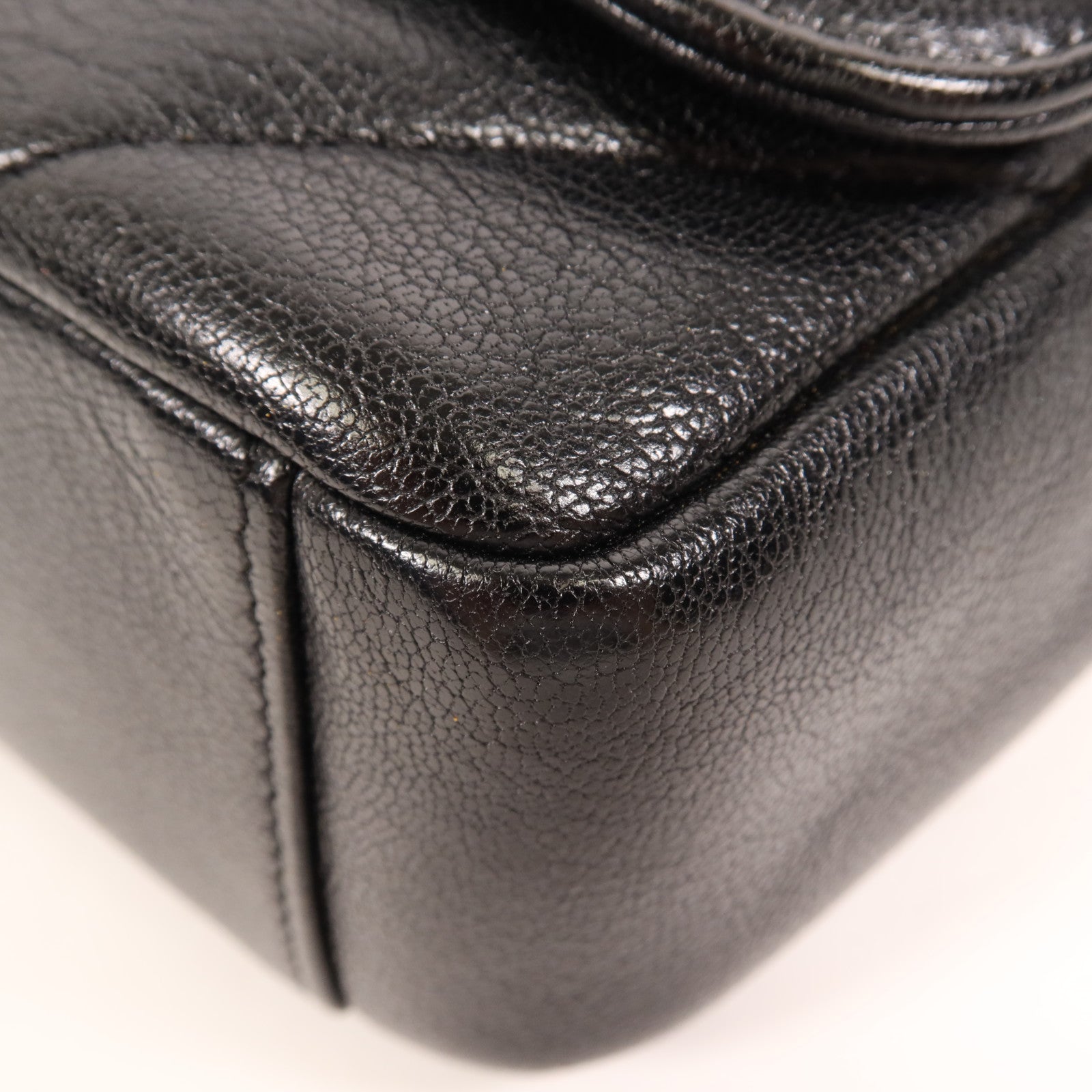 CHANEL 牛皮皮革Coco Mark Quilted Flap金扣鏈帶肩背袋