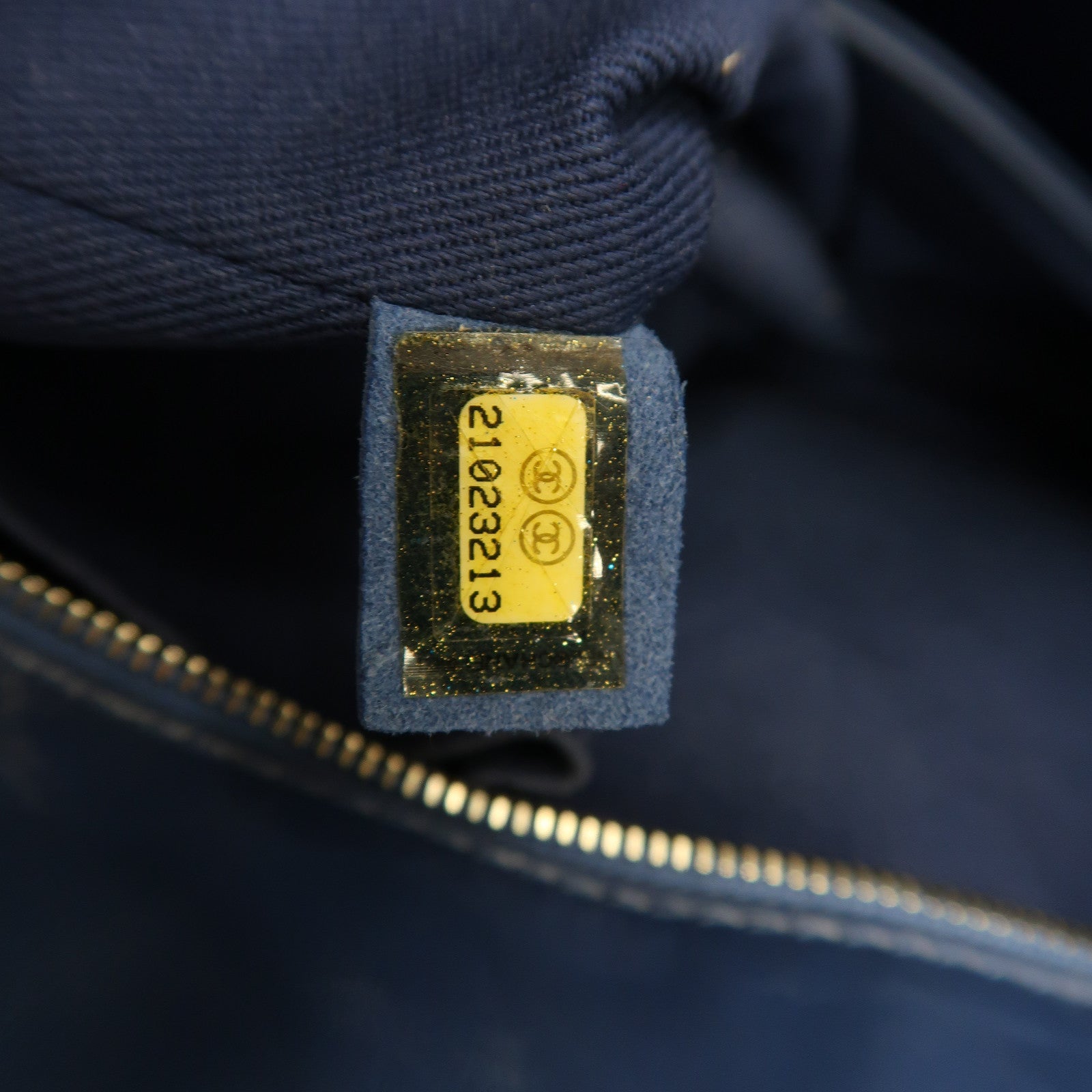 CHANEL 【激減優惠】菱格牛皮皮革Chain Shoulder銀扣鏈帶肩背袋藍色
