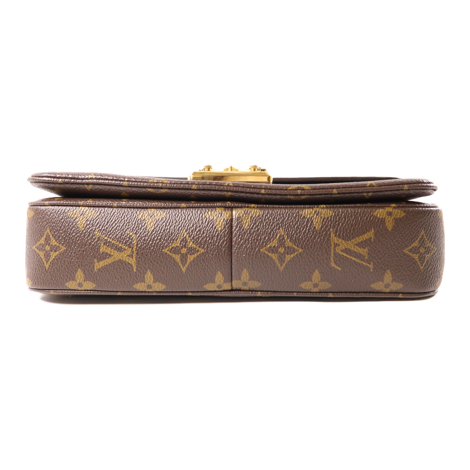 LOUIS VUITTON 【激減優惠】Monogram Marceau金扣鏈帶肩背袋棕色