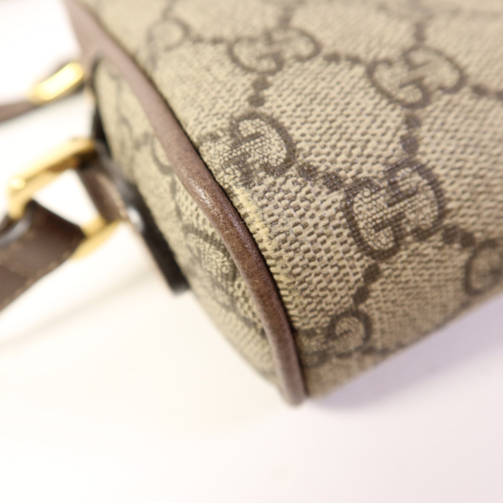 GUCCI 塗層帆布Ophidia GG Supreme Mini Bag金扣肩背袋