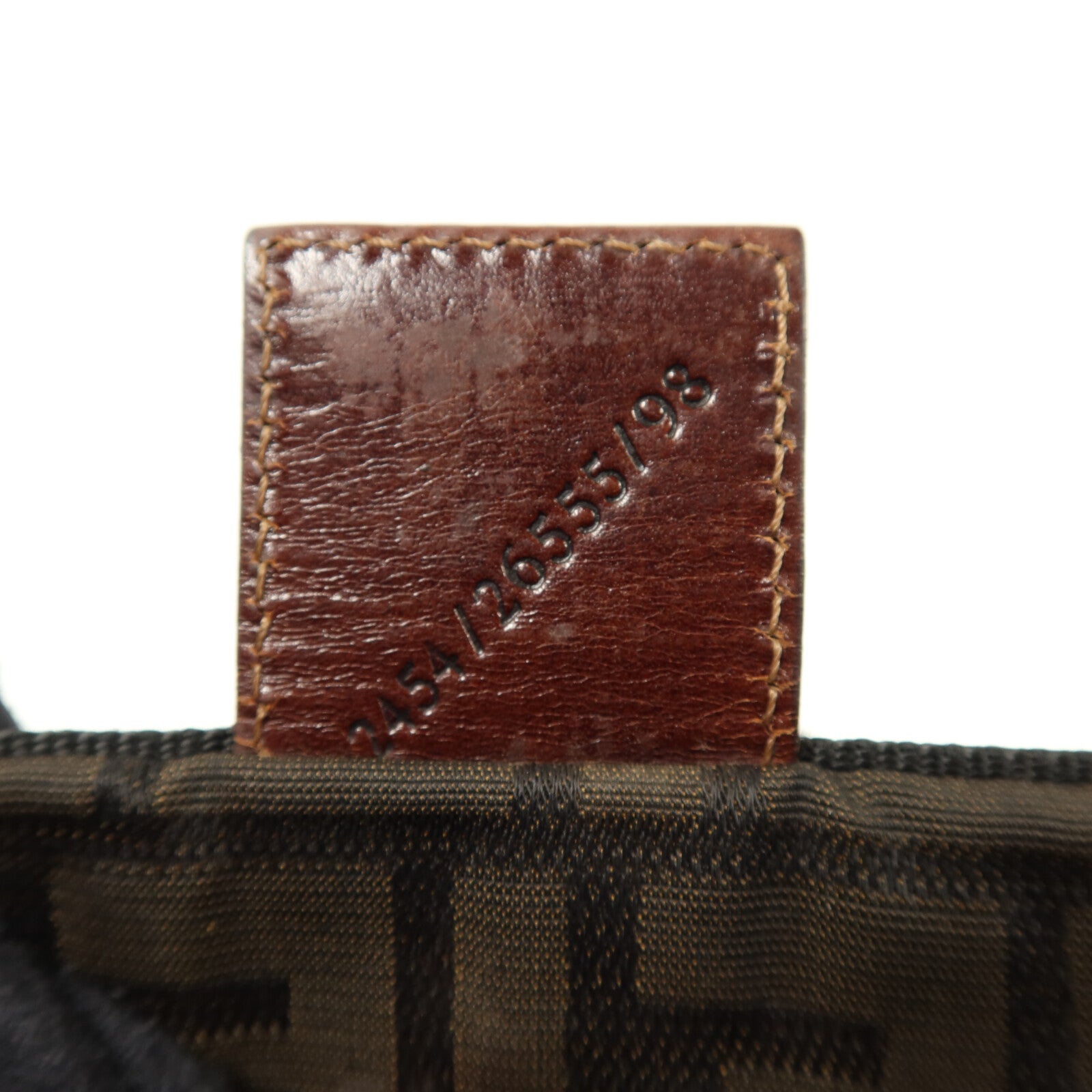 FENDI 帆布Hand Bag銀扣手挽袋