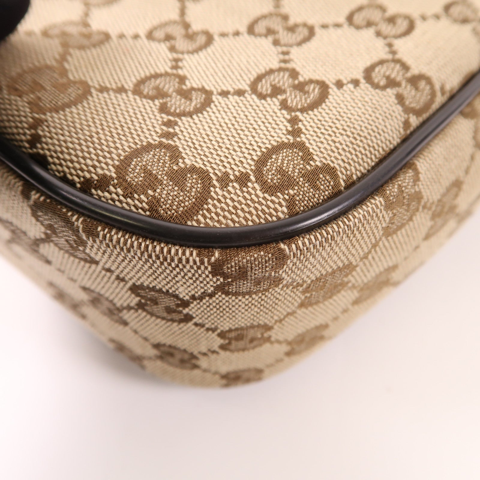 GUCCI 帆布Shoulder Bag銀扣肩背袋