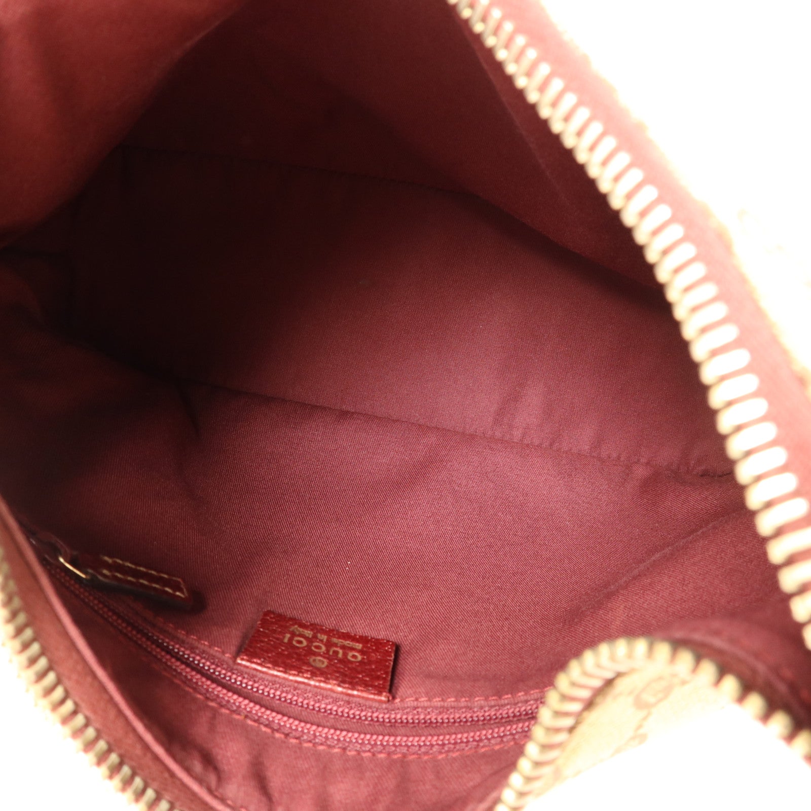 GUCCI 帆布Shoulder Bag金扣肩背袋