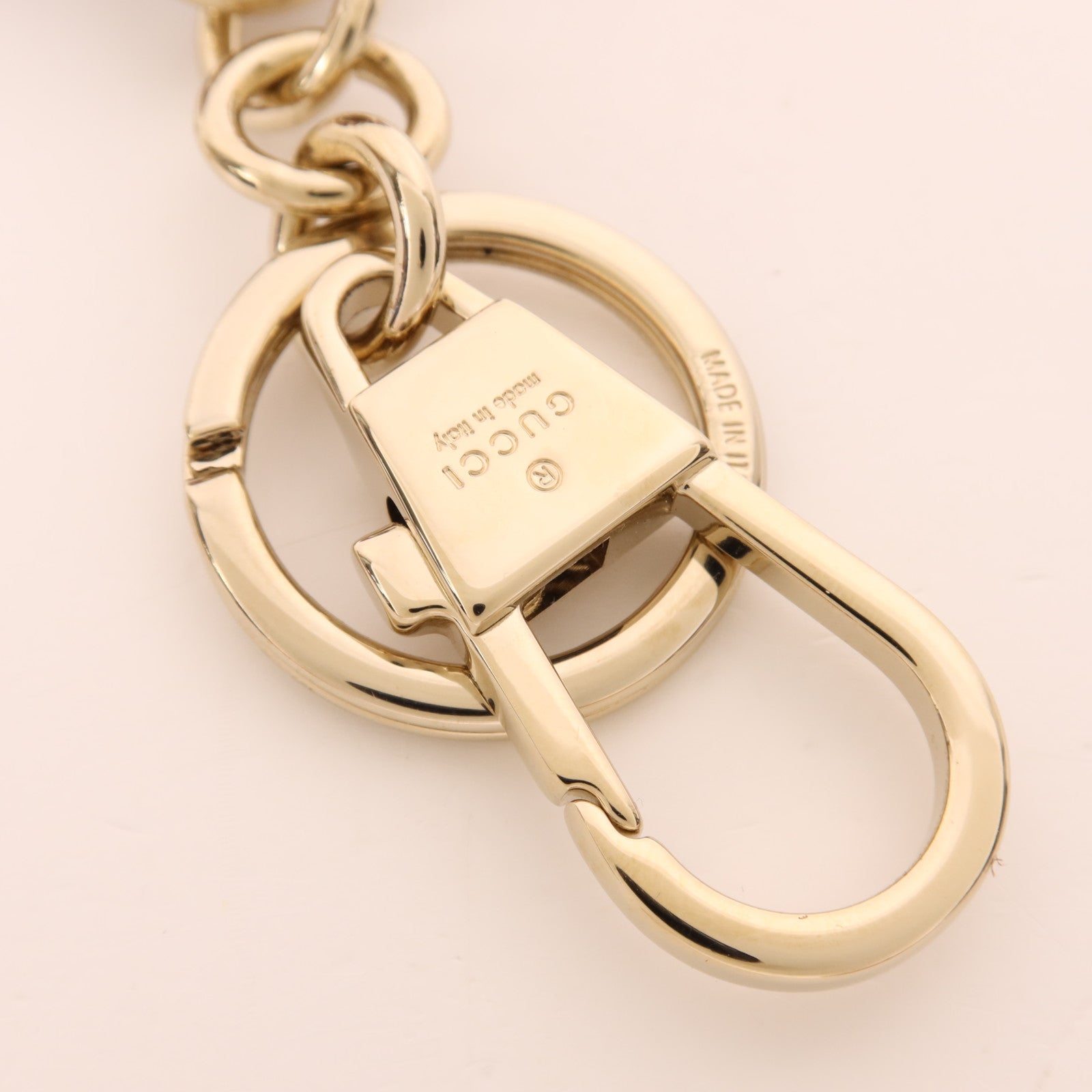 GUCCI 牛皮皮革Owl-Shaped Bag Charm銀扣掛飾