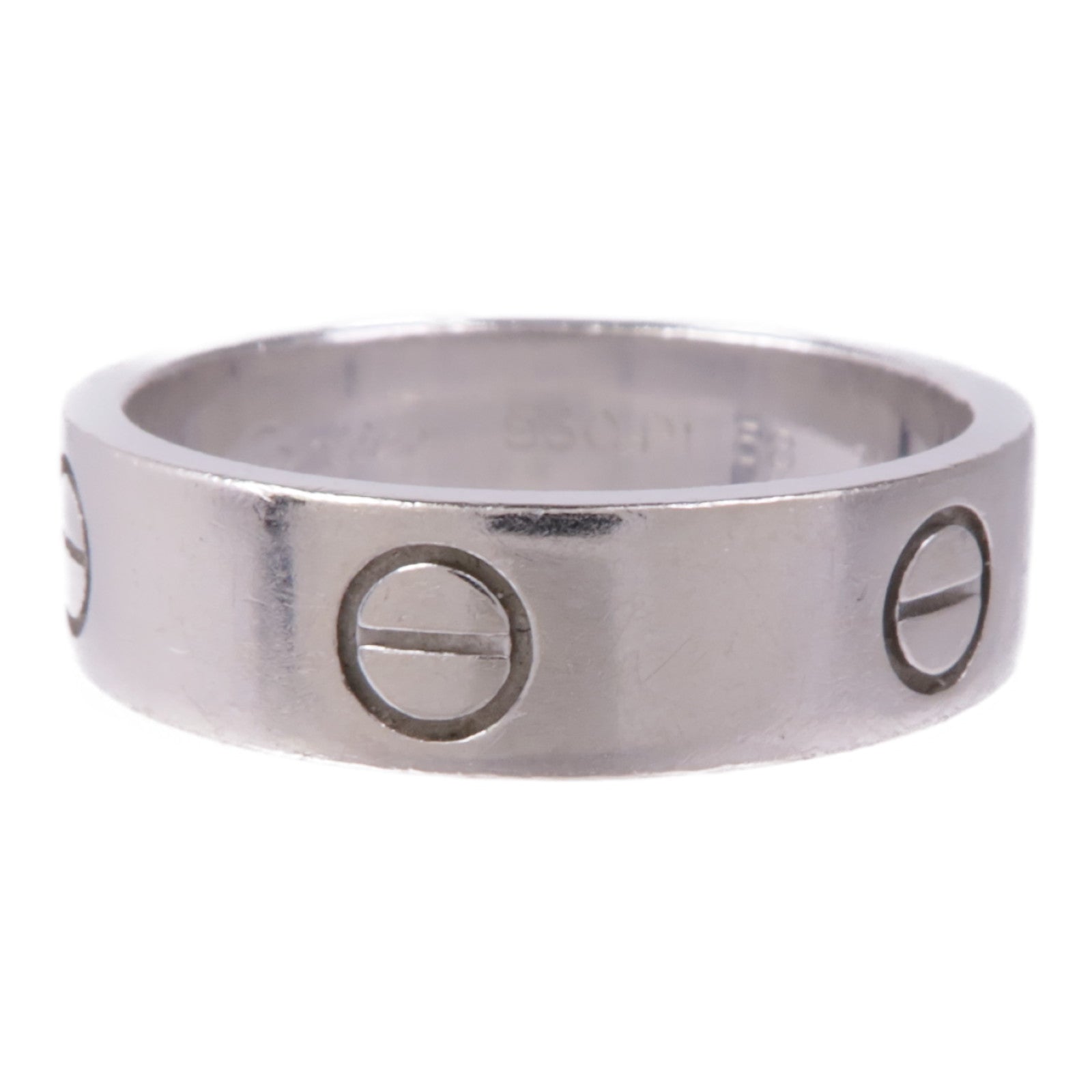 CARTIER 18K白金Love Ring戒指Cartier#58/US#8.25