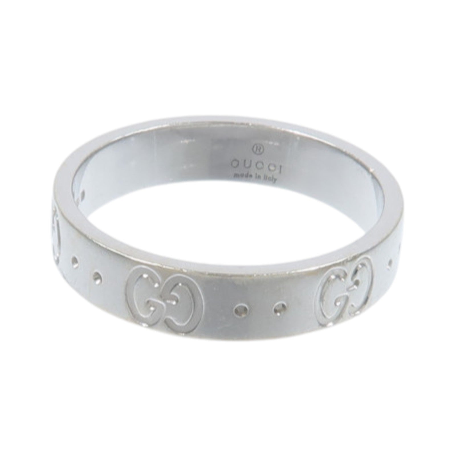 GUCCI 18K白金Icon Ring戒指