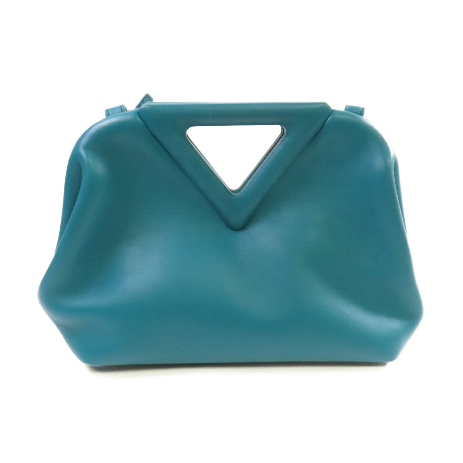 BOTTEGA VENETA 【激減優惠】牛皮皮革Point Shoulder Bag金扣肩背袋綠色