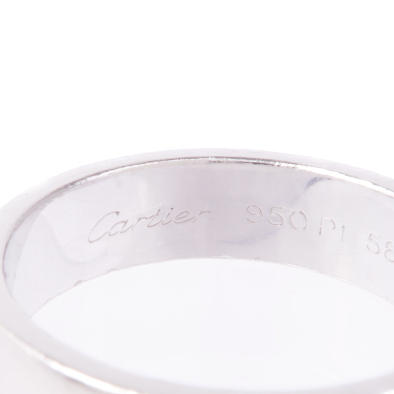 CARTIER 18K白金Love Ring戒指Cartier#58/US#8.25
