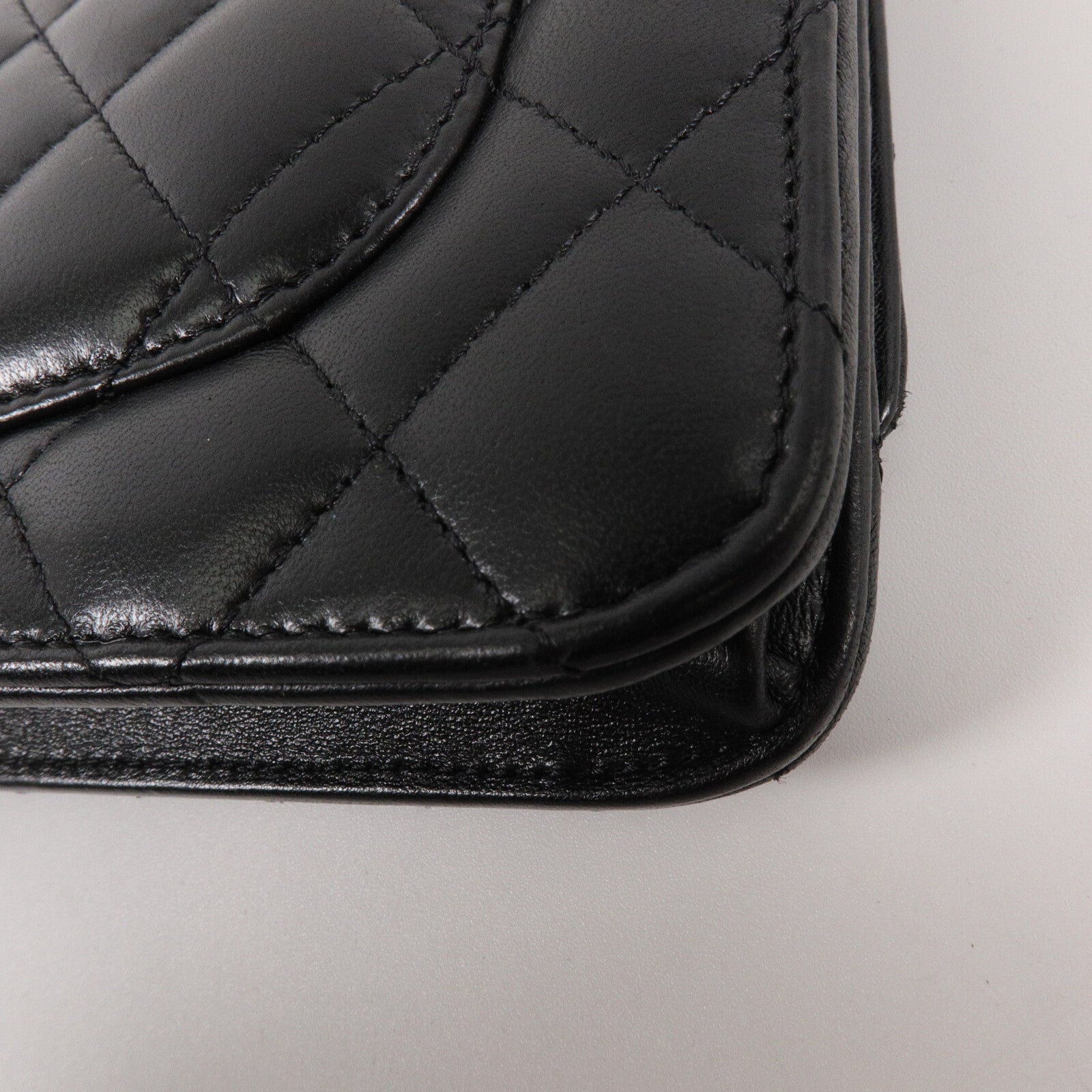 CHANEL 羊皮皮革WOC Wallet On Chain鏈帶肩背袋