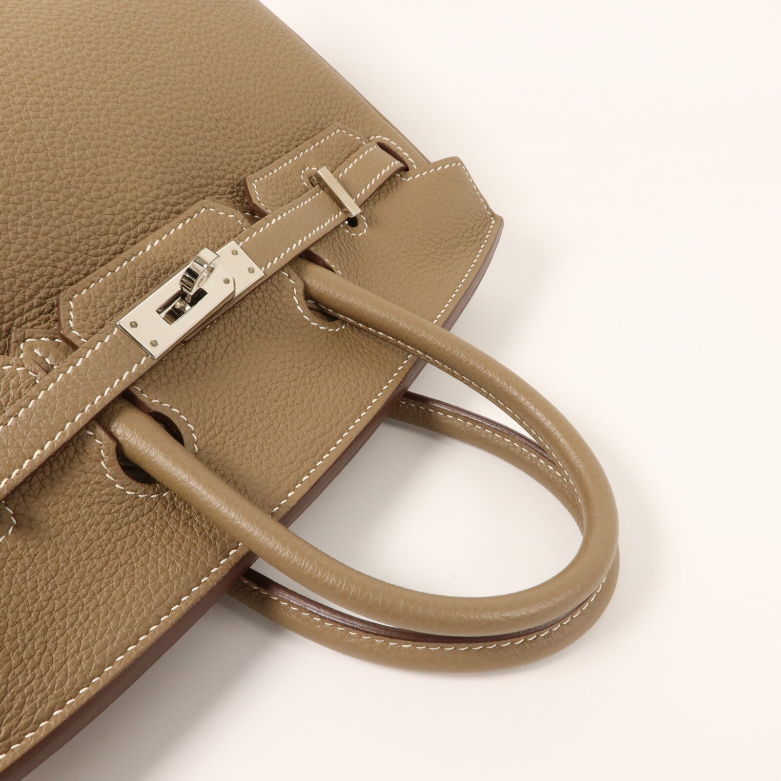 HERMES Togo皮革Birkin 25手挽袋Etoupe