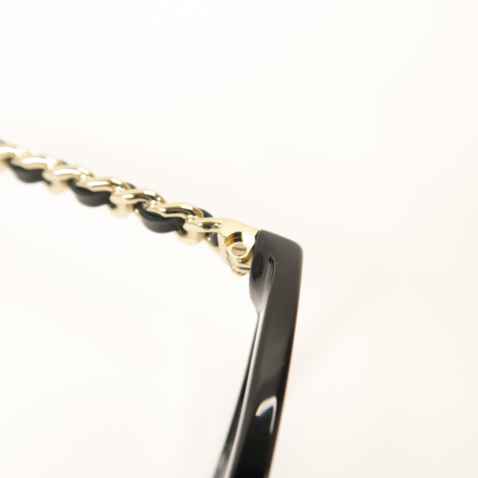 CHANEL 【激減優惠】PVC Glasses金扣眼鏡黑色