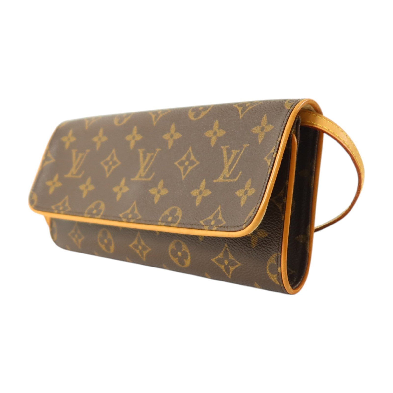 LOUIS VUITTON Monogram Pochette Twin GM金扣肩背袋