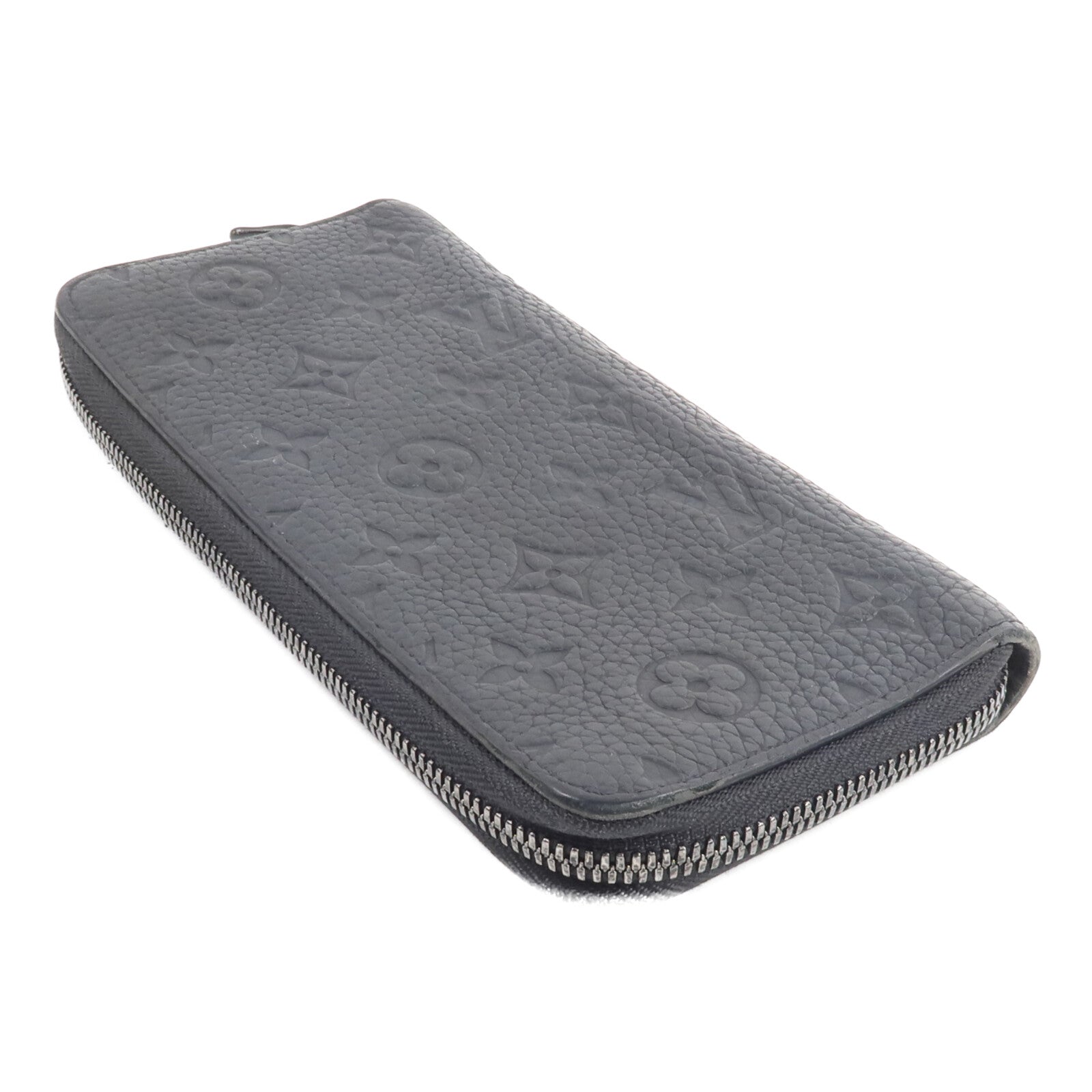 LOUIS VUITTON Monogram Taurillon Zip Vertical Wallet長錢包