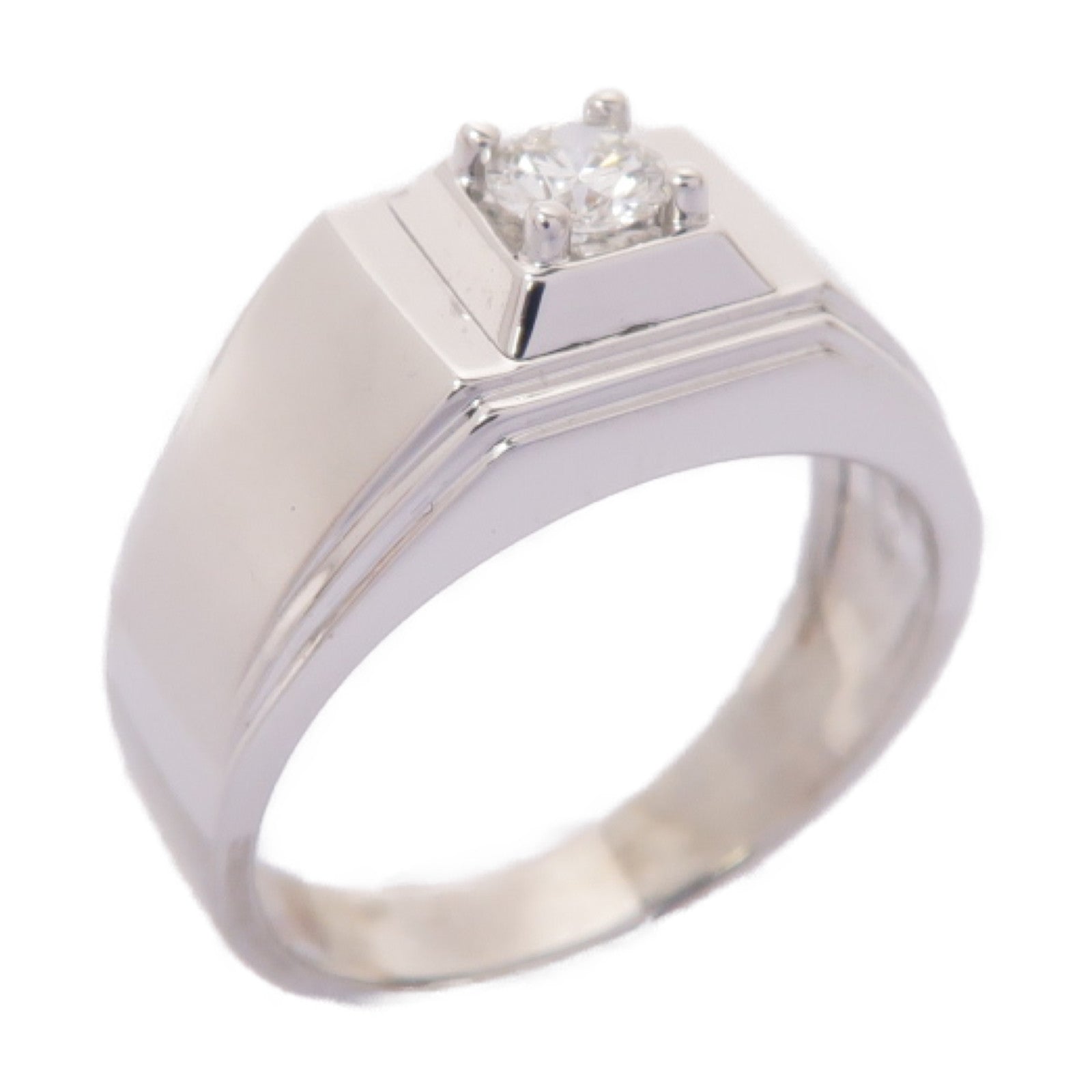 JEWELRY 【激減優惠】18K白金Diamond Ring石戒指US#7.25