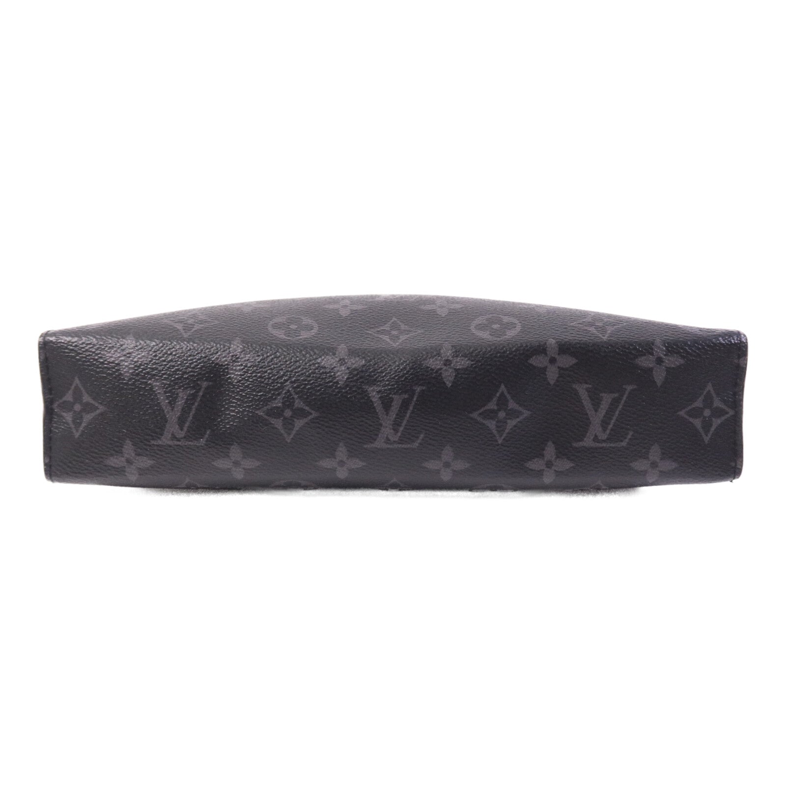 LOUIS VUITTON Monogram Eclipse Pochette Voyage MM銀扣手拿包