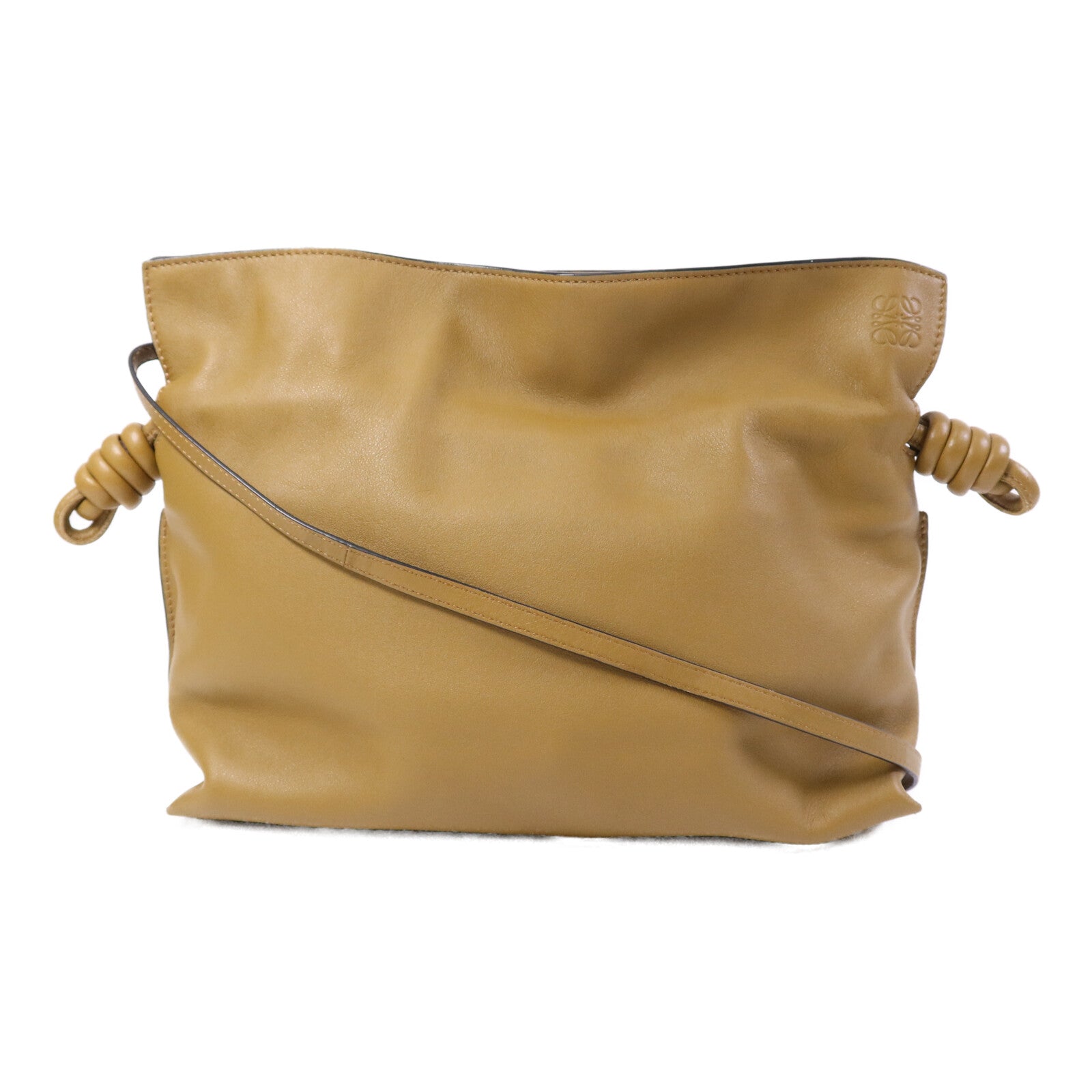 LOEWE 牛皮皮革Flamenco Clutch金扣肩背袋