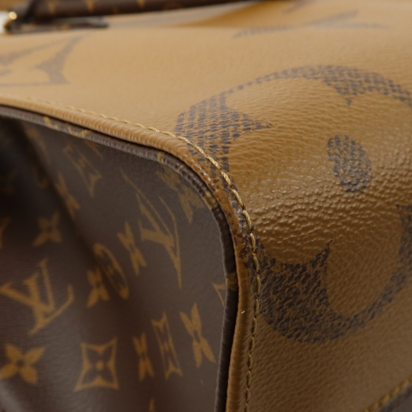 LOUIS VUITTON Monogram Giant On The Go MM手挽肩背兩用袋