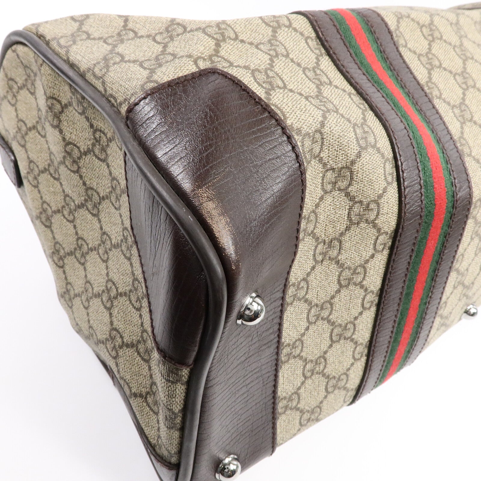 GUCCI 塗層帆布Boston Bag肩背袋