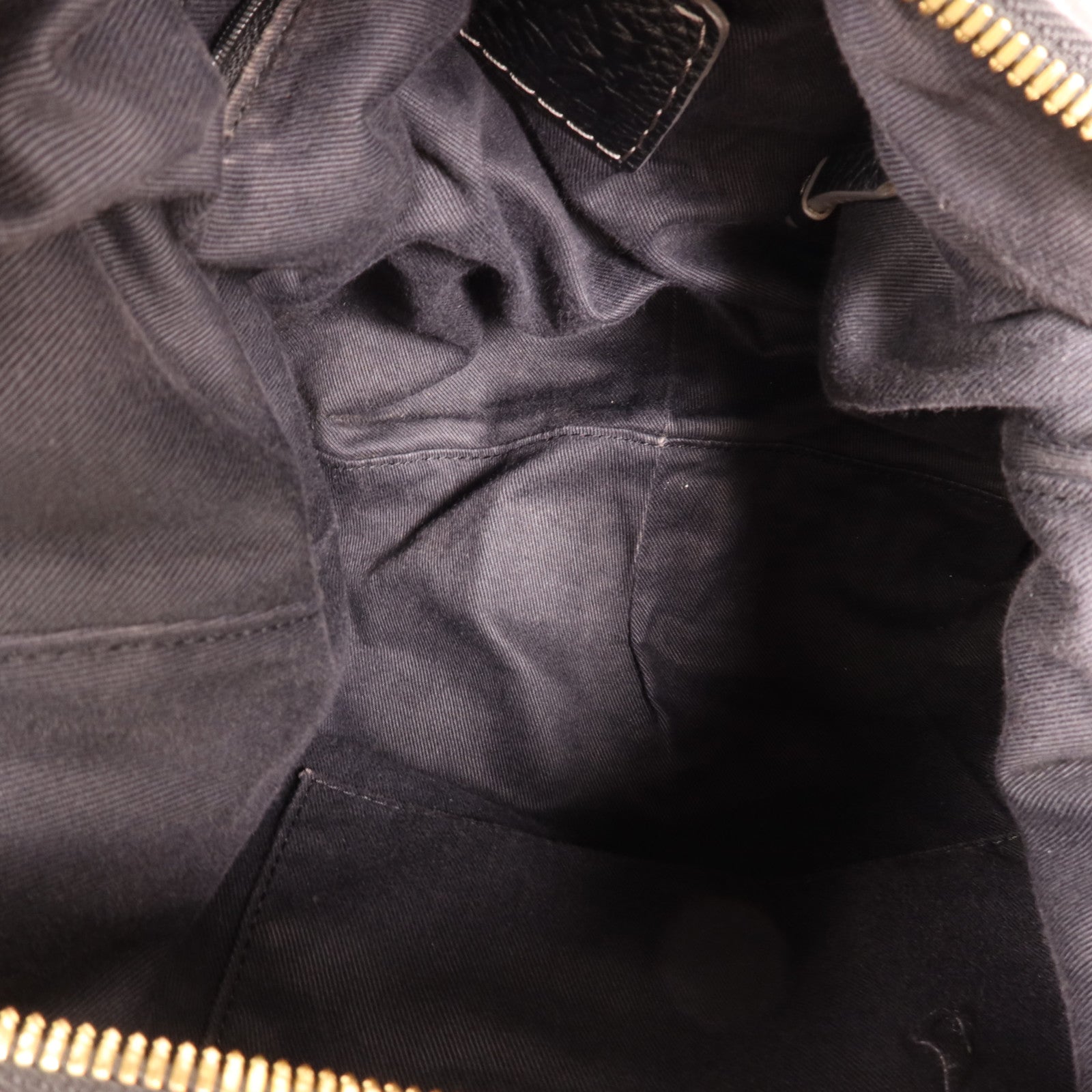 LOEWE 帆布/牛皮皮革Vintage Shoulder Bag金扣肩背袋
