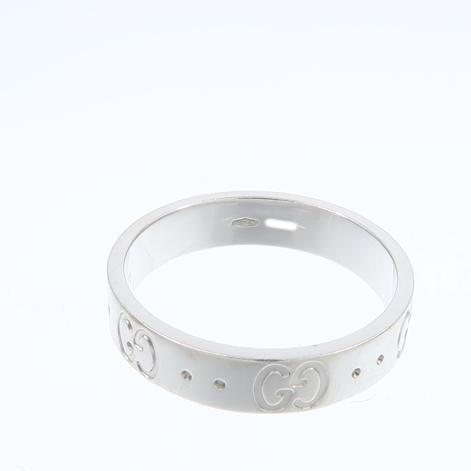 GUCCI 18K白金Icon Ring戒指