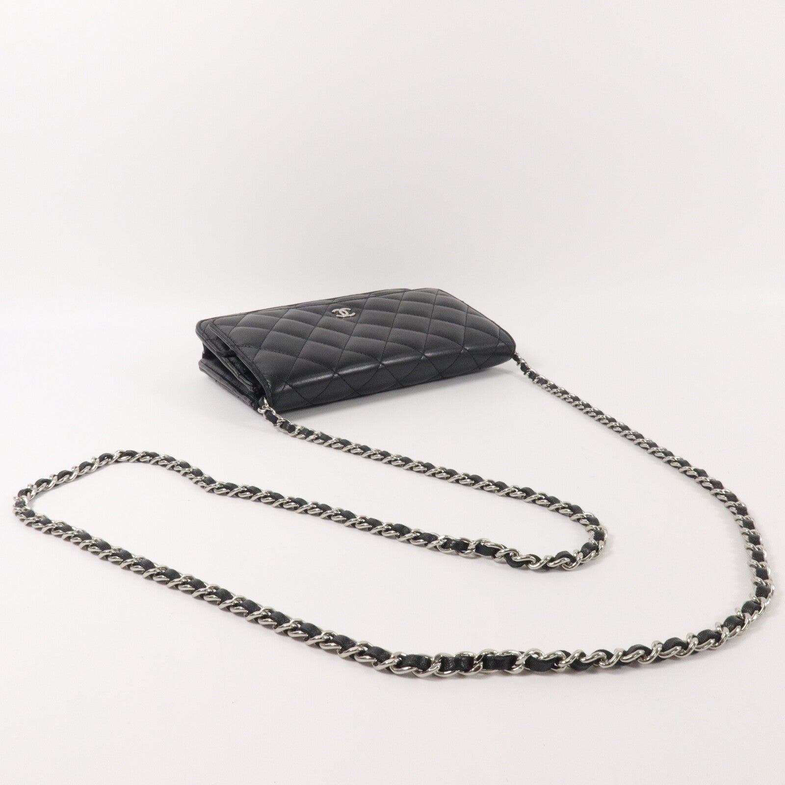 CHANEL 羊皮皮革WOC Wallet On Chain鏈帶肩背袋