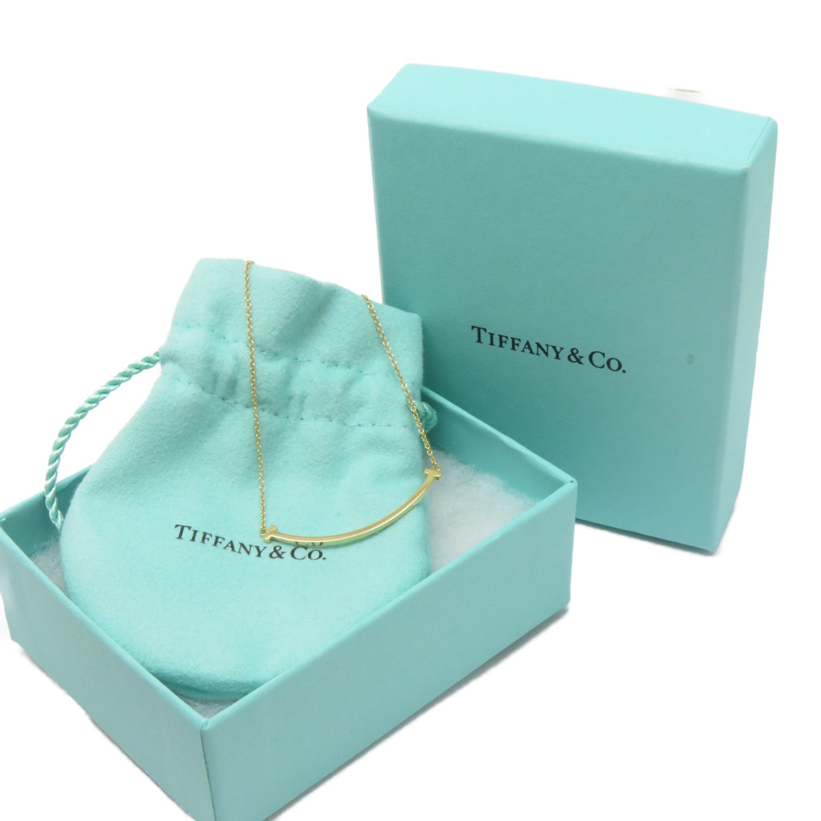 TIFFANY＆CO 18K黃金Smile Necklace項鍊
