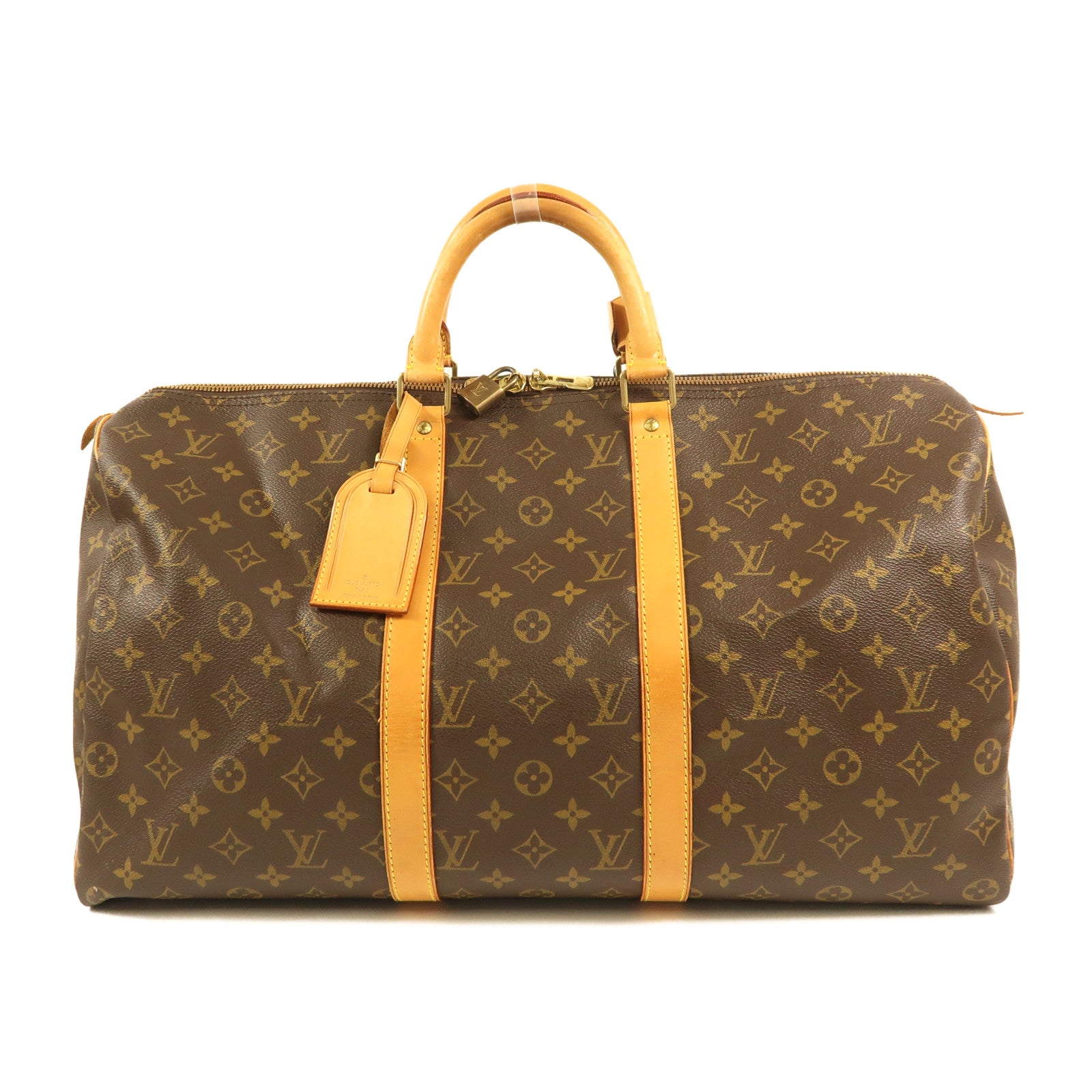LOUIS VUITTON Monogram Keepall 50金扣手挽袋