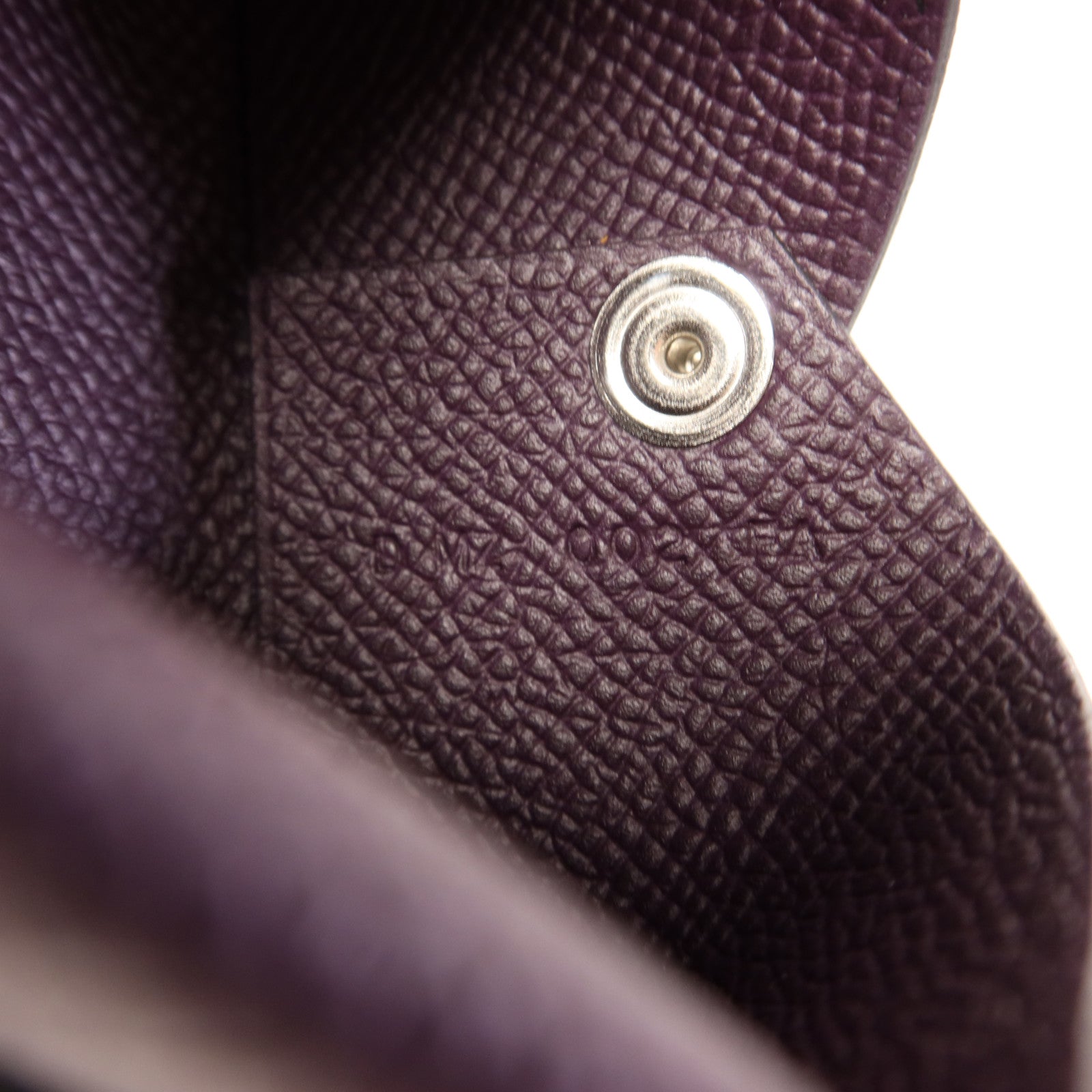 HERMES Epsom皮革Calvi卡片套Purple